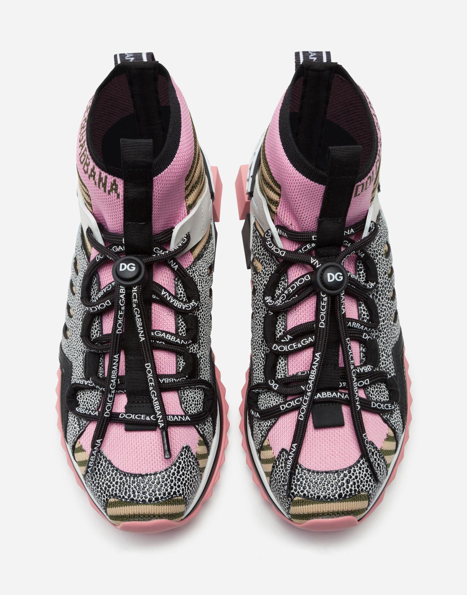 Dolce & Gabbana Leather Sorrento High-top Trekking Sneakers - Lyst