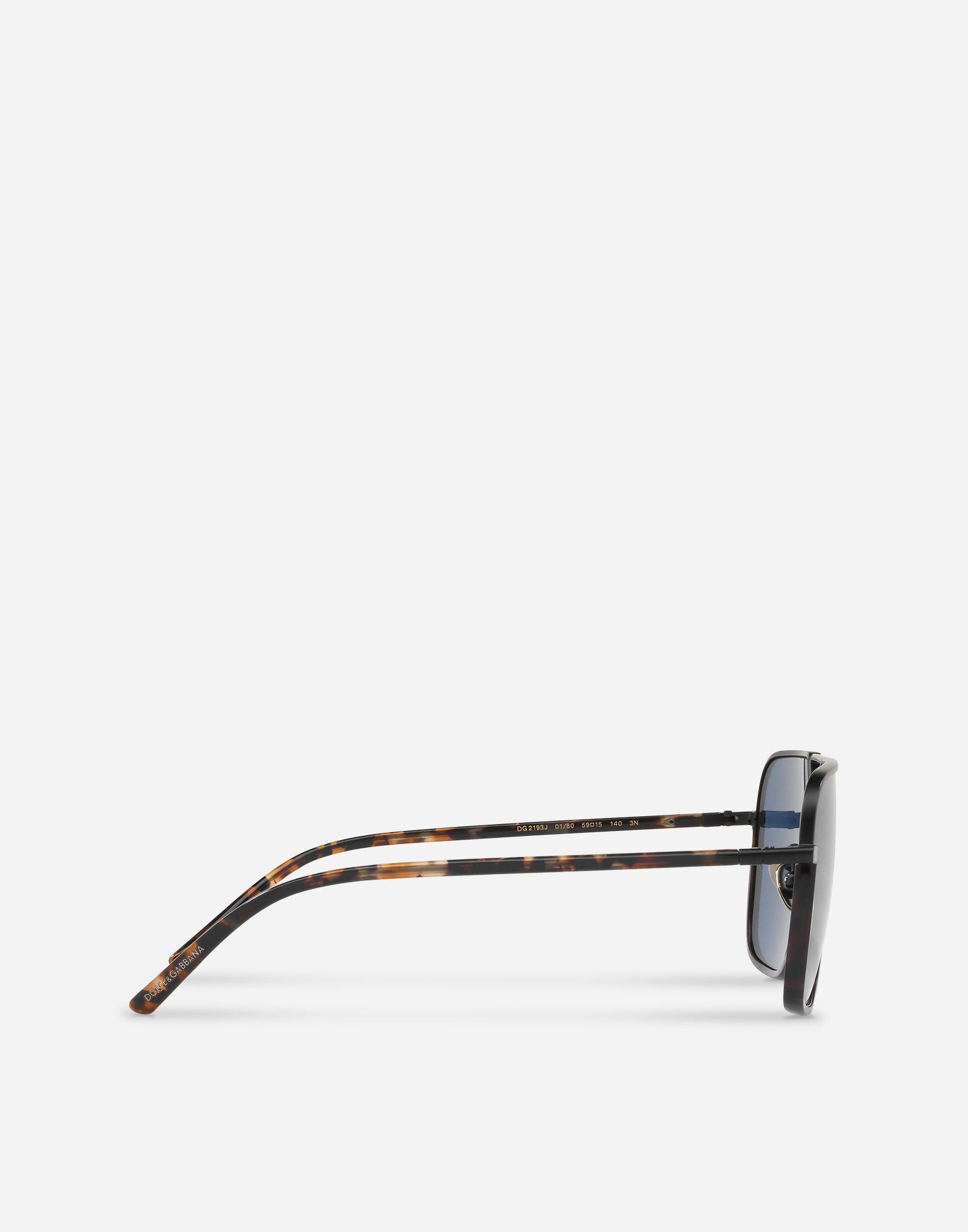 Soleil Pont Blue Rectangulaires Gabbana Lunettes Pour De Coloris Dolceamp; En Homme Avec Métal O08Nwmnv