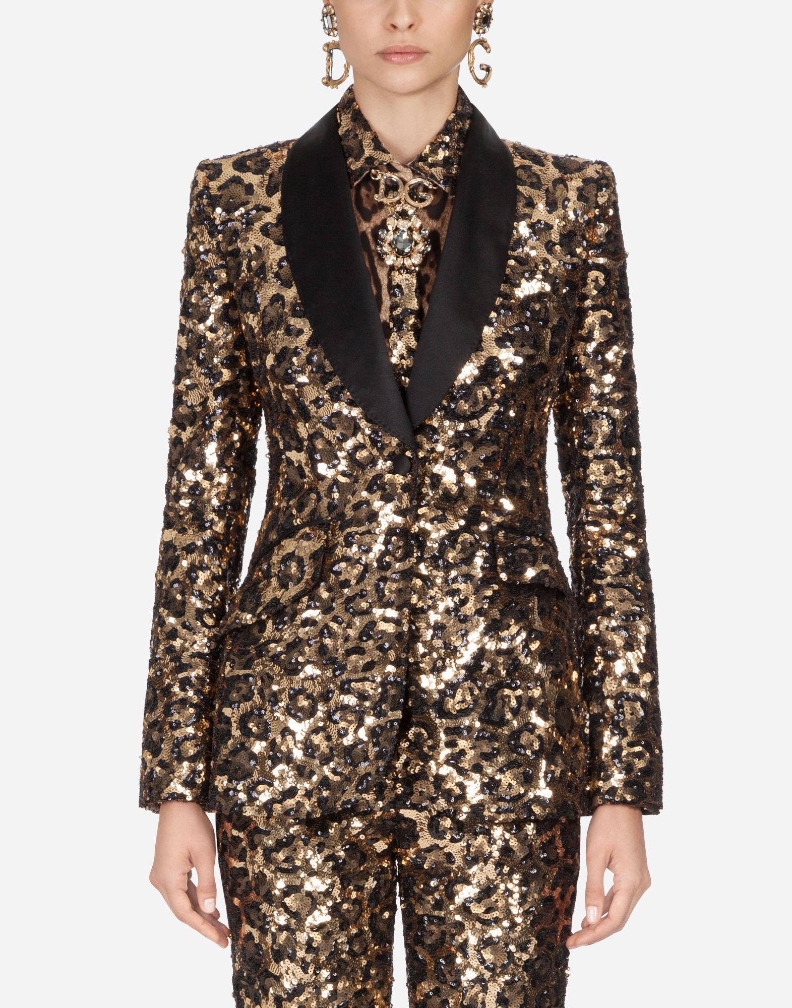 leopard sequin jacket