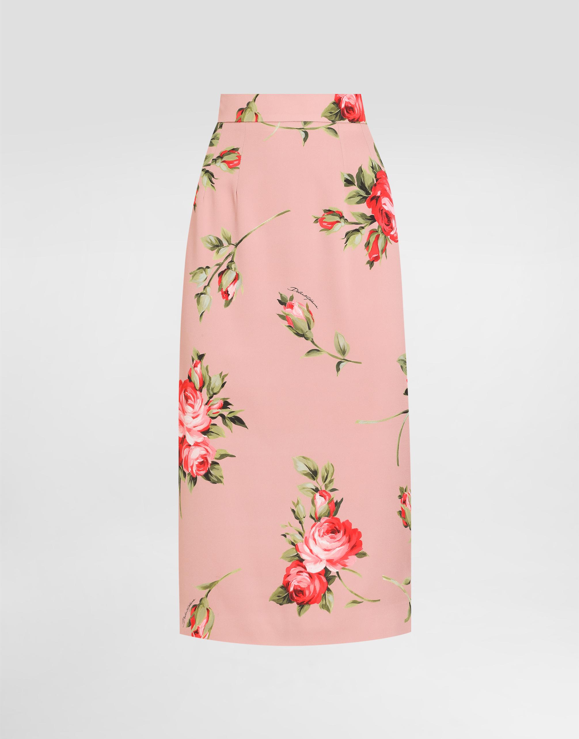 Jupe Crayon Midi Femme Roman - Taille 10, Imprimé Fleuri Multicolore, Neuve Avec étiquettes