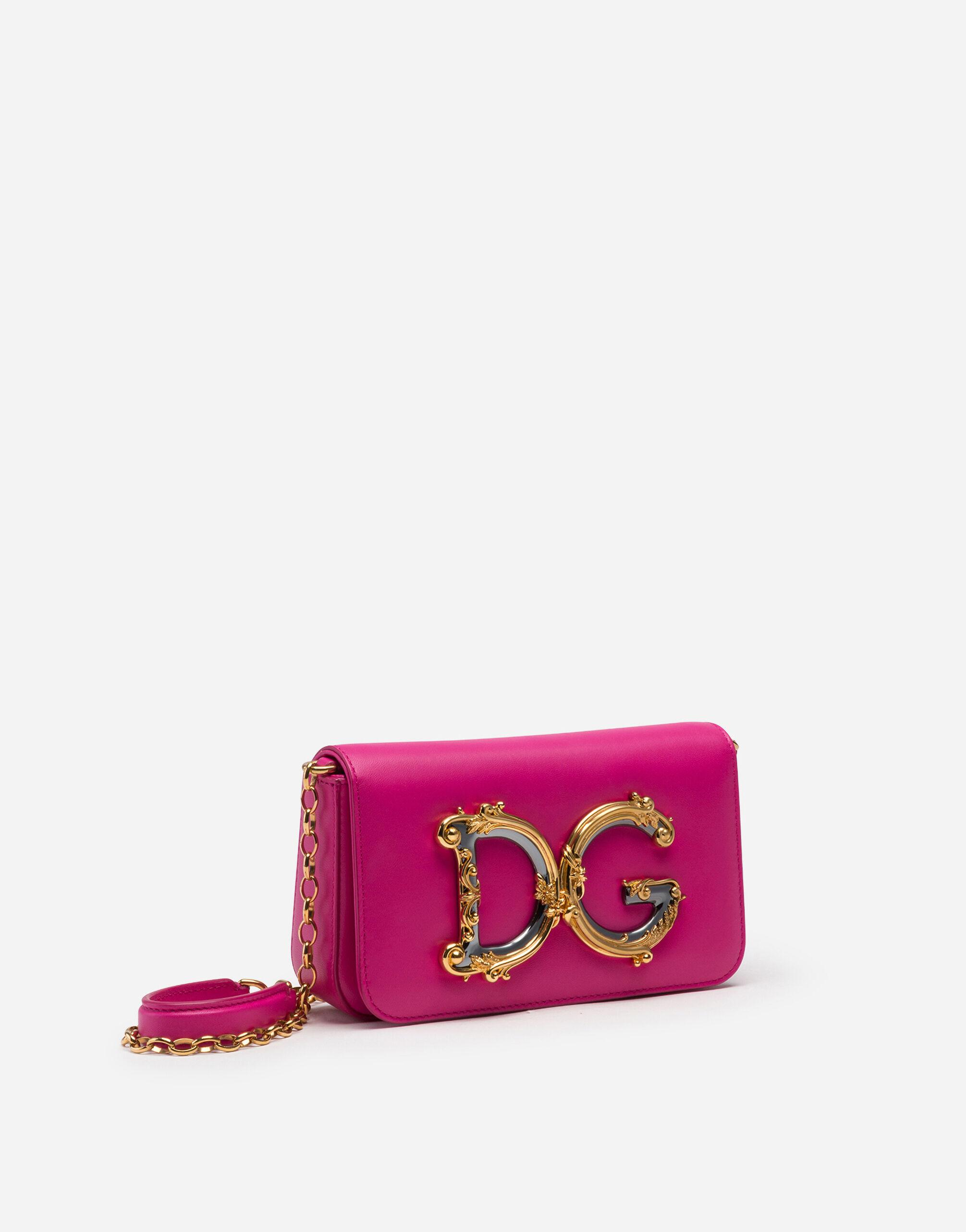 Dolce & Gabbana Dg Girls Clutch In Calfskin in Pink