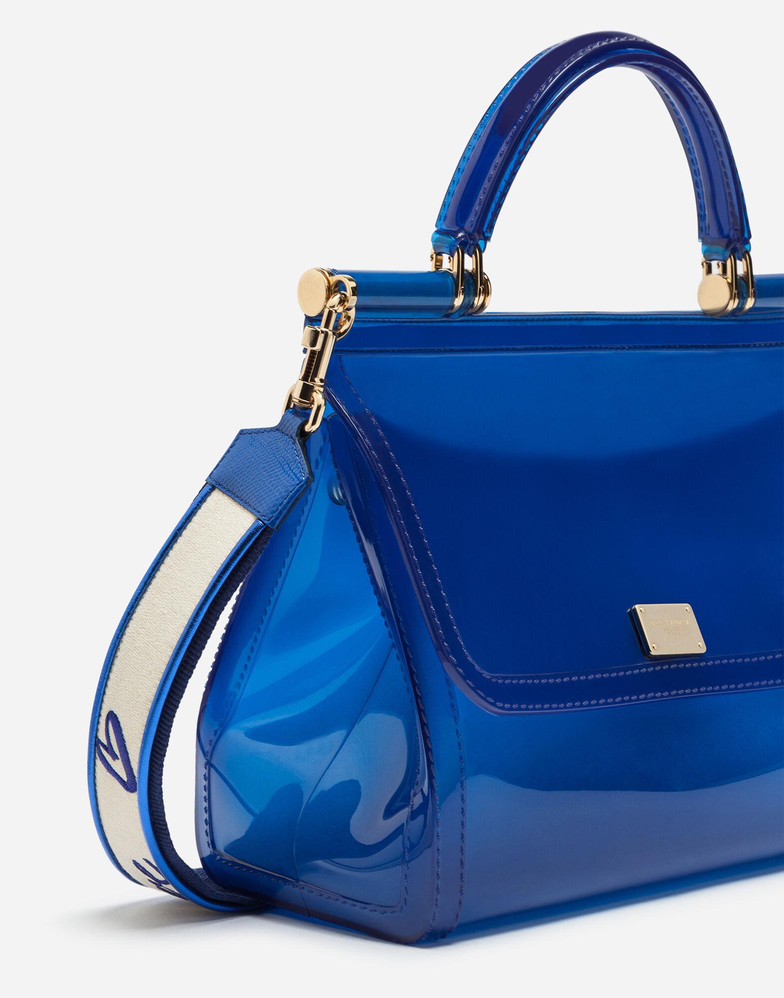 Dolce & Gabbana - Authenticated Sicily Handbag - Plastic Blue Plain for Women, Never Worn