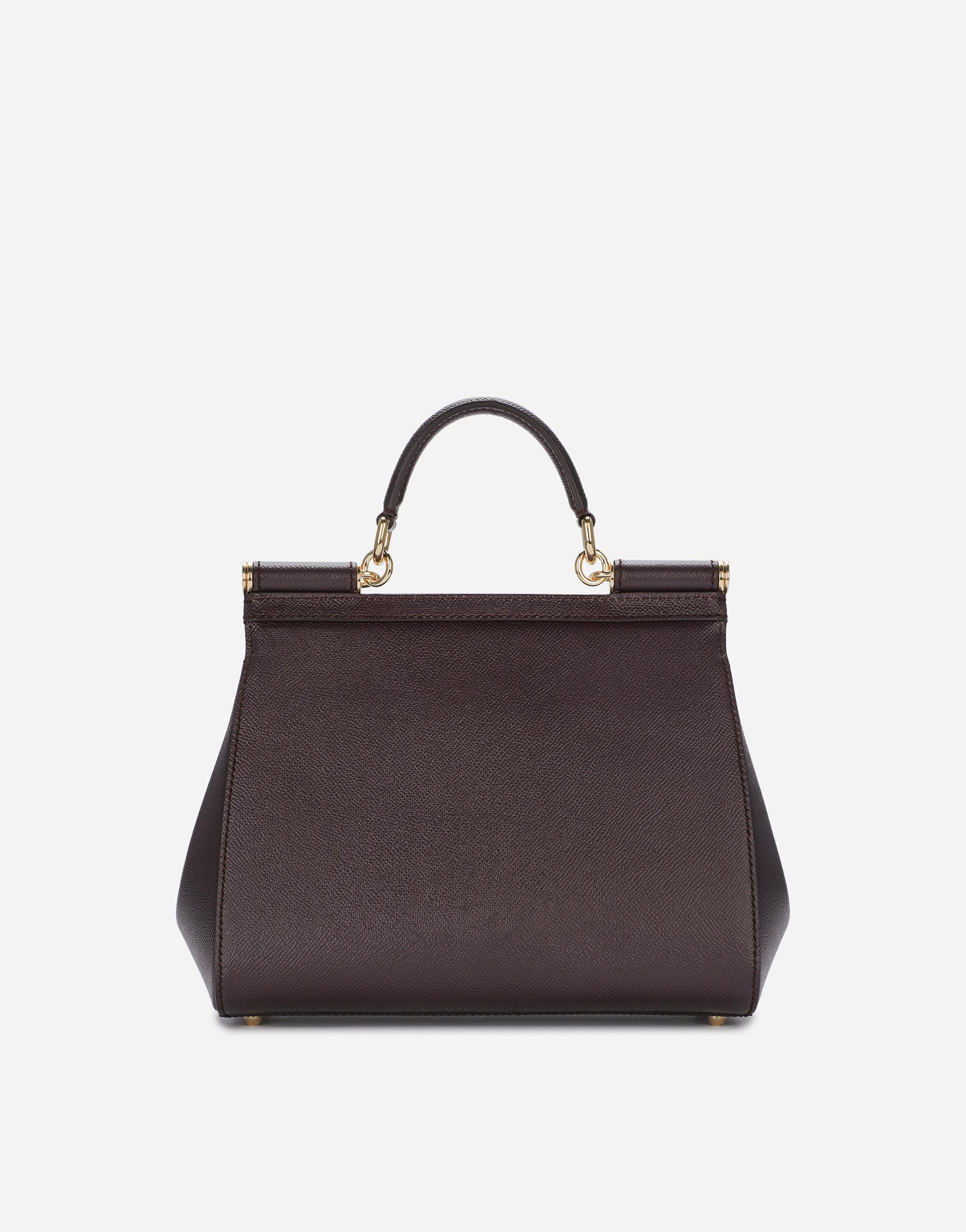 トートバッグ Dolce & Gabbana Medium Sicily Bag In Dauphine Leather Color Medium Sicily handbag in Dauphine leather in Beige for Women