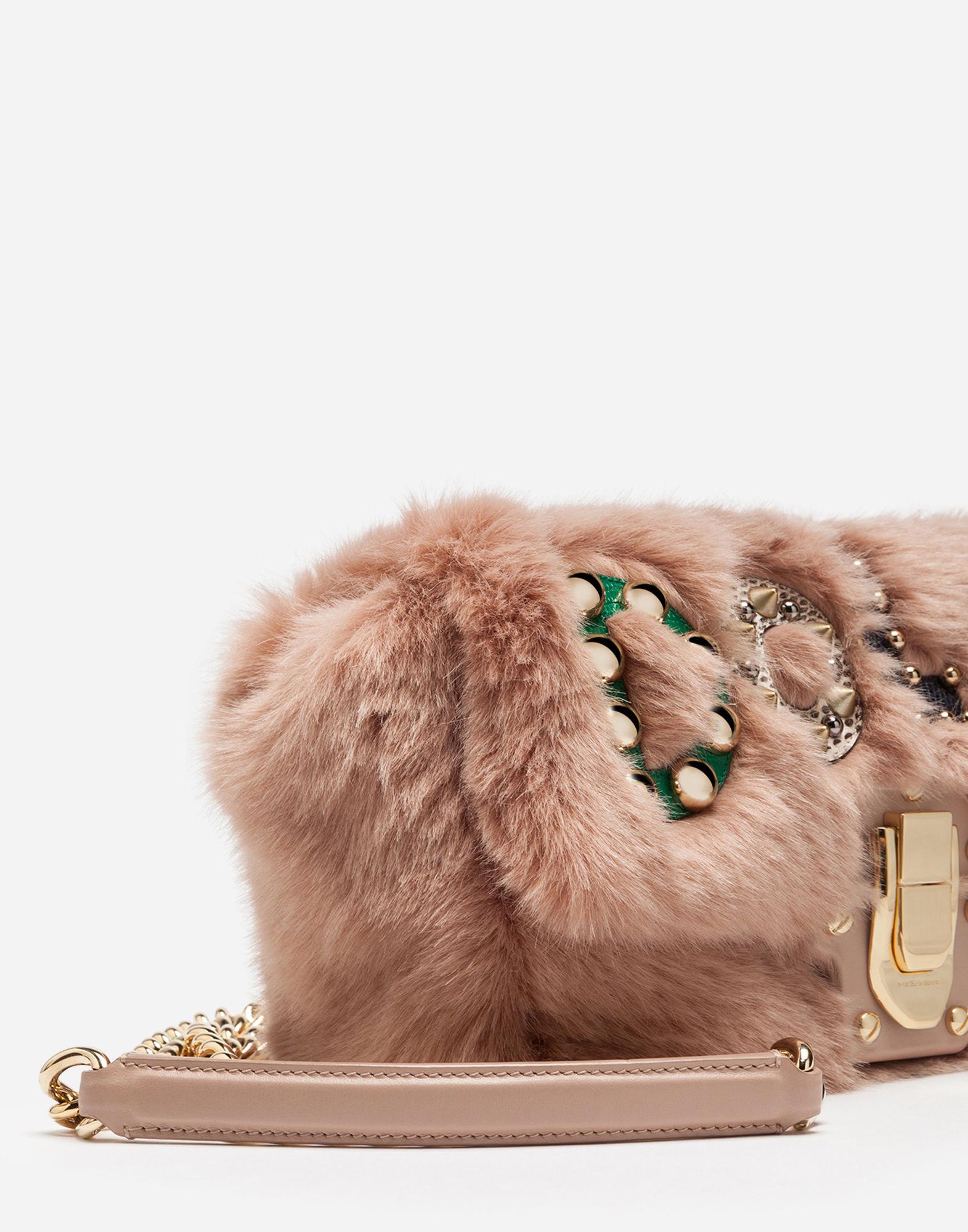 dolce and gabbana fur bag