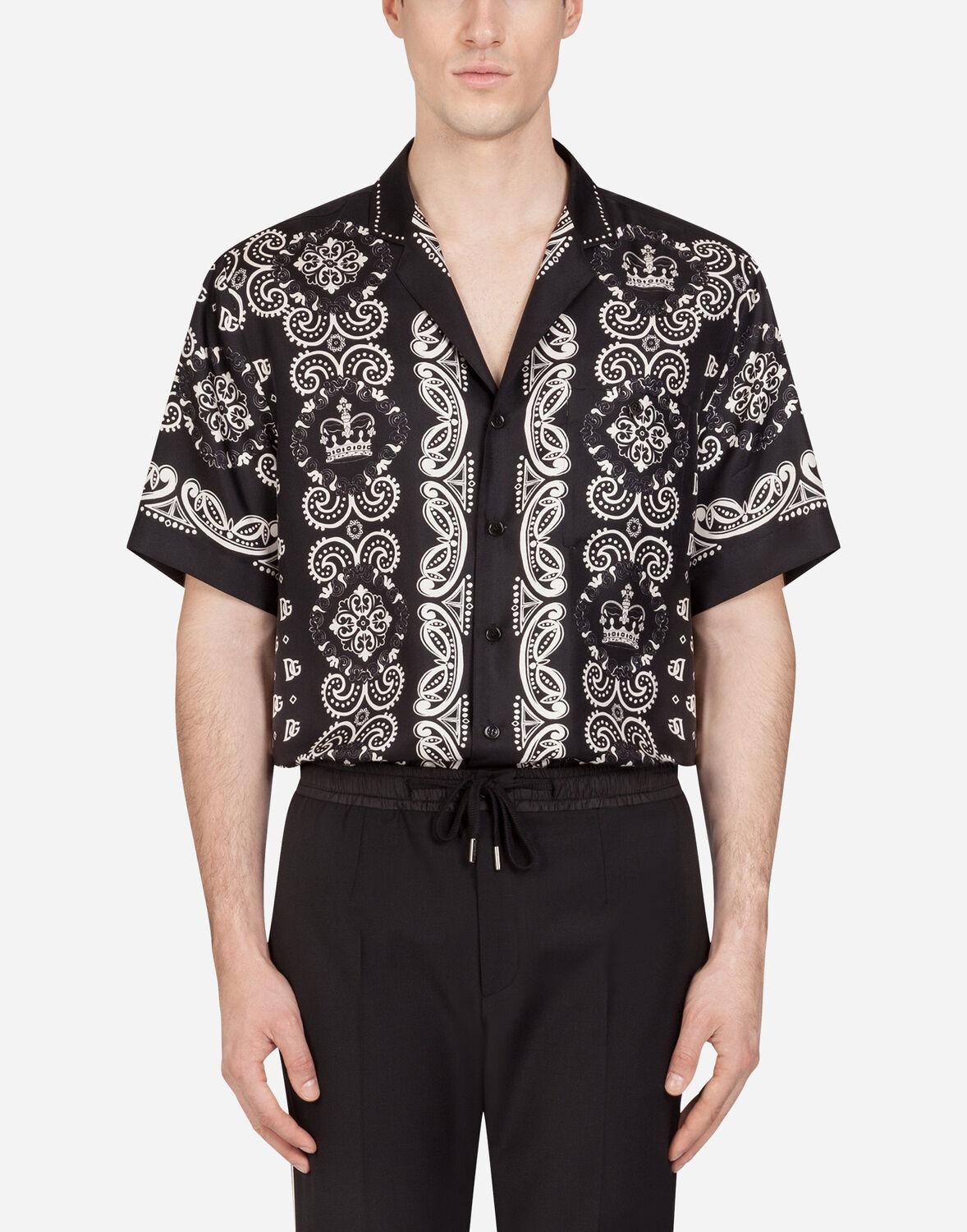 Dolce & Gabbana Silk Bandana Print Shirt