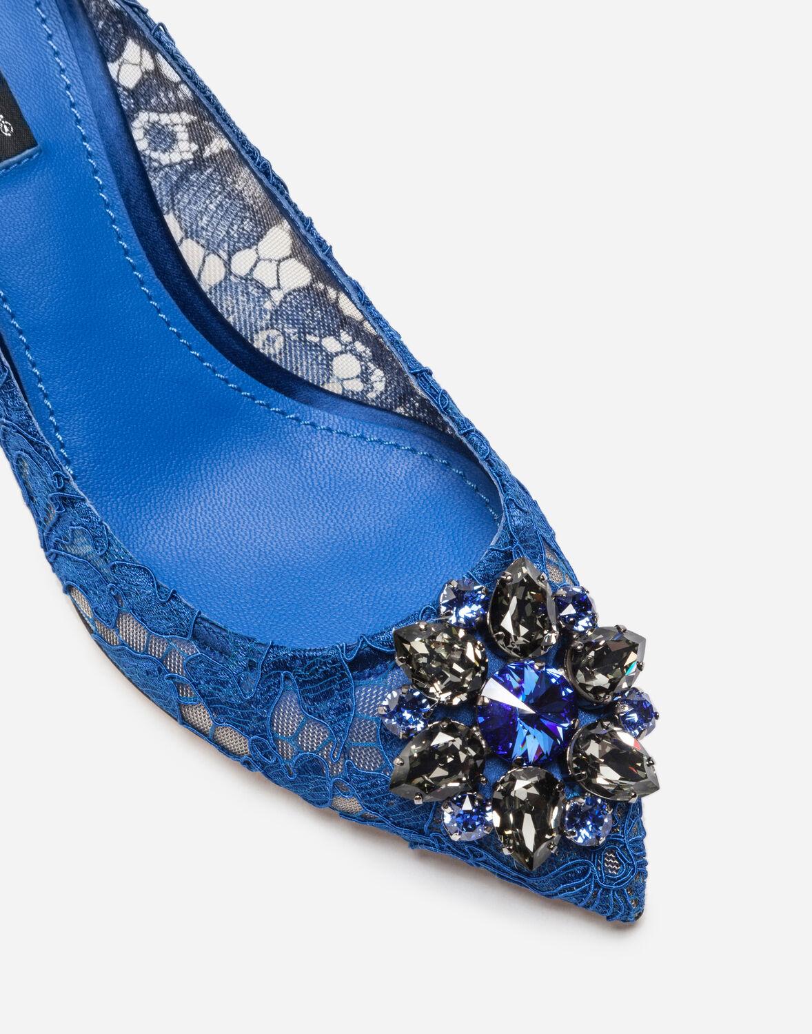 pump in taormina lace with crystals