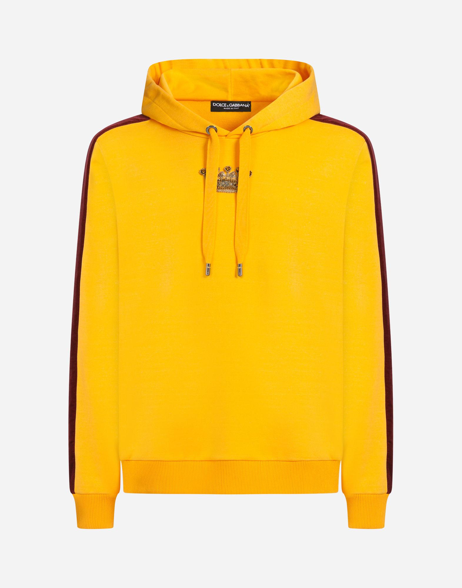 dolce gabbana yellow hoodie