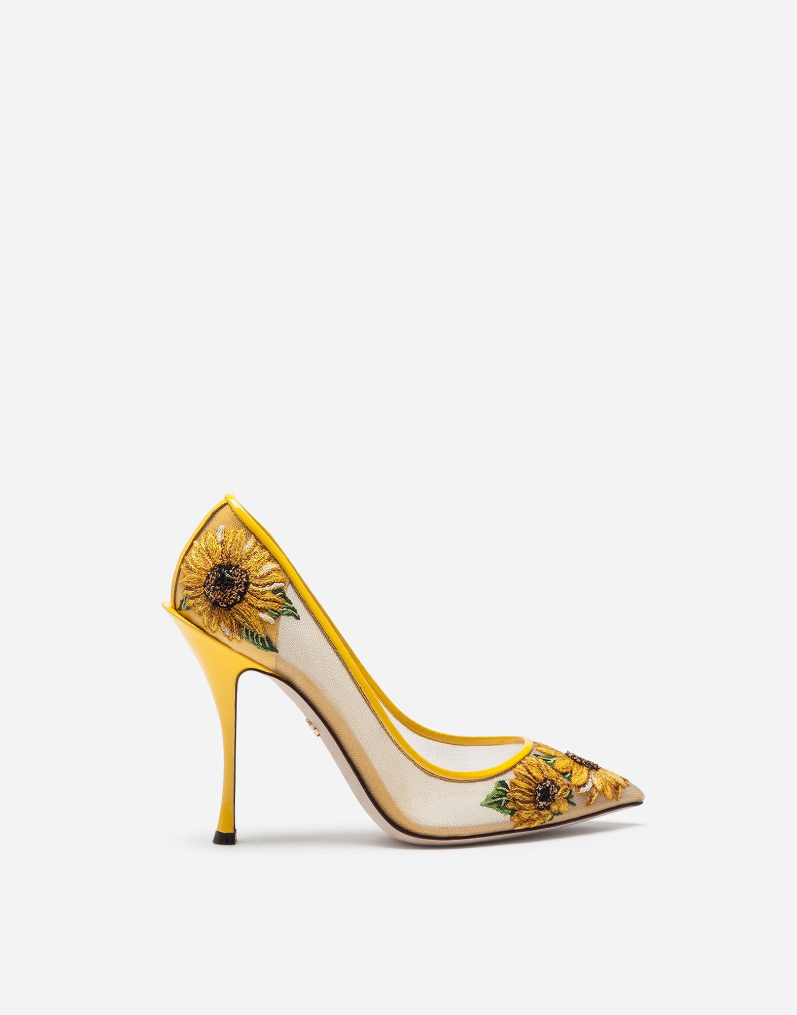 Zapatos De Retina Con Bordado De Girasoles Dolce & Gabbana de color  Amarillo | Lyst
