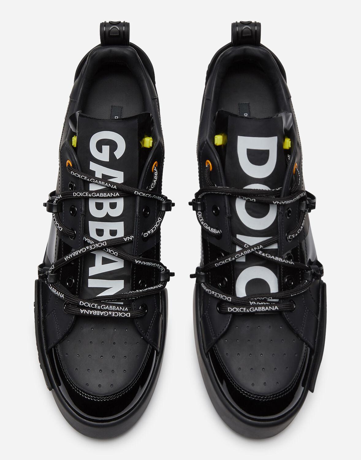 patent calfskin portofino sneakers