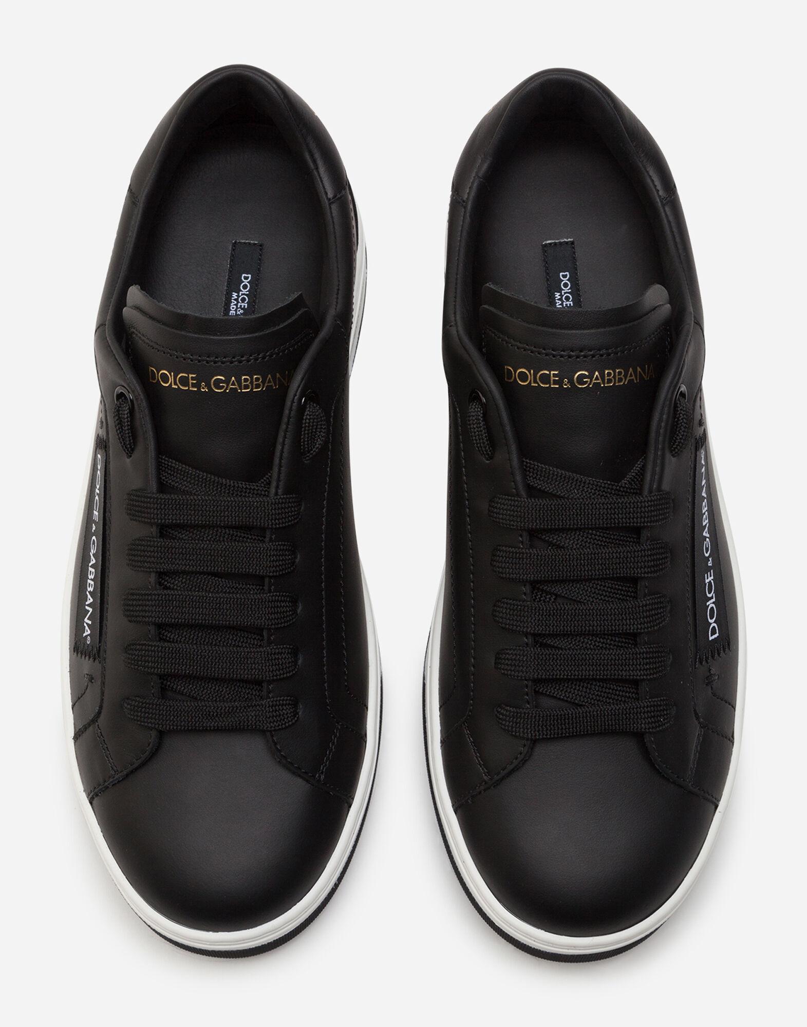Dolce & Gabbana Leather Roma Sneakers In Printed Nappa Calfskin in ...