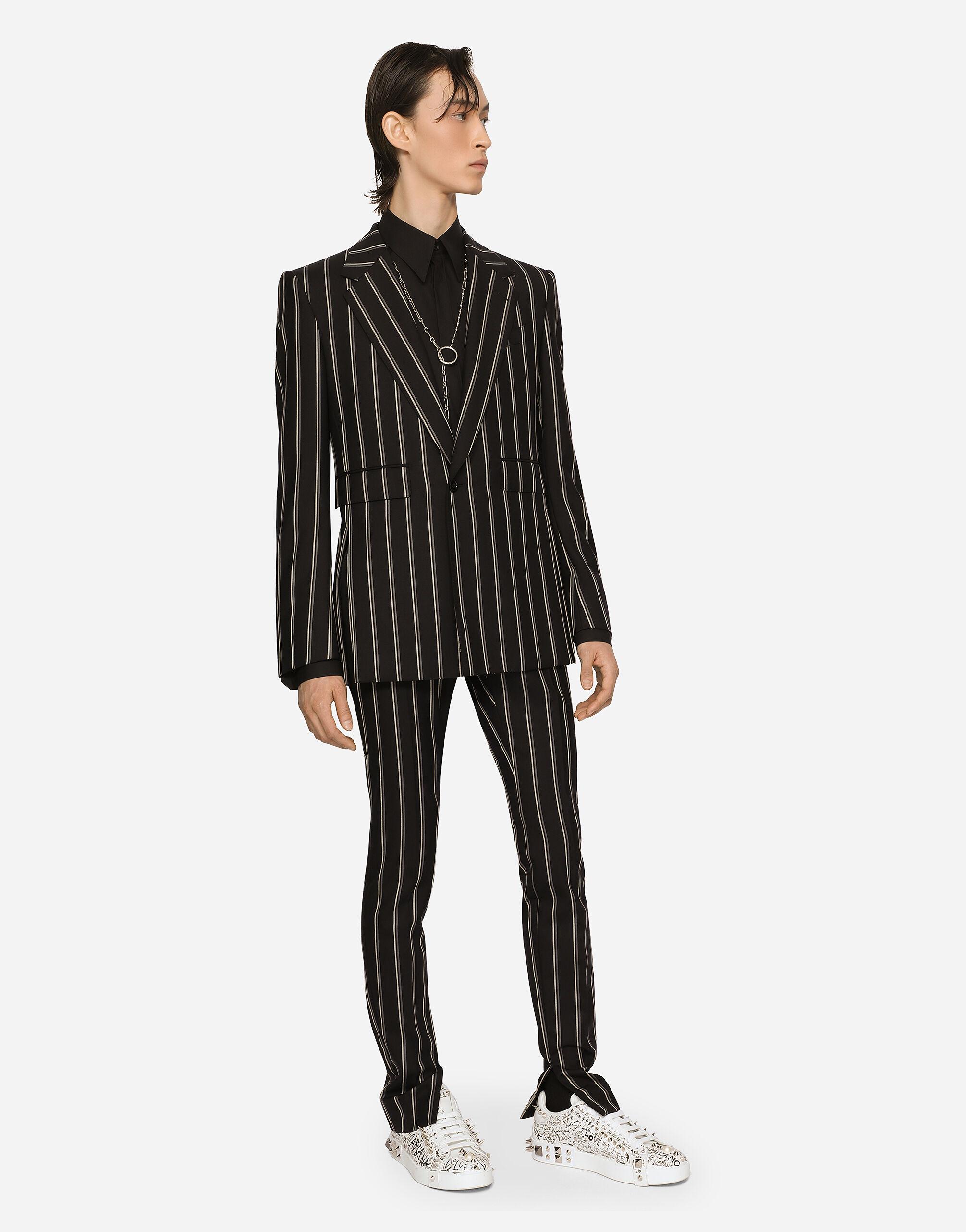Herren Bekleidung Anzüge Dolce & Gabbana Anzug Sicilia Wolle Stretch in Schwarz für Herren 