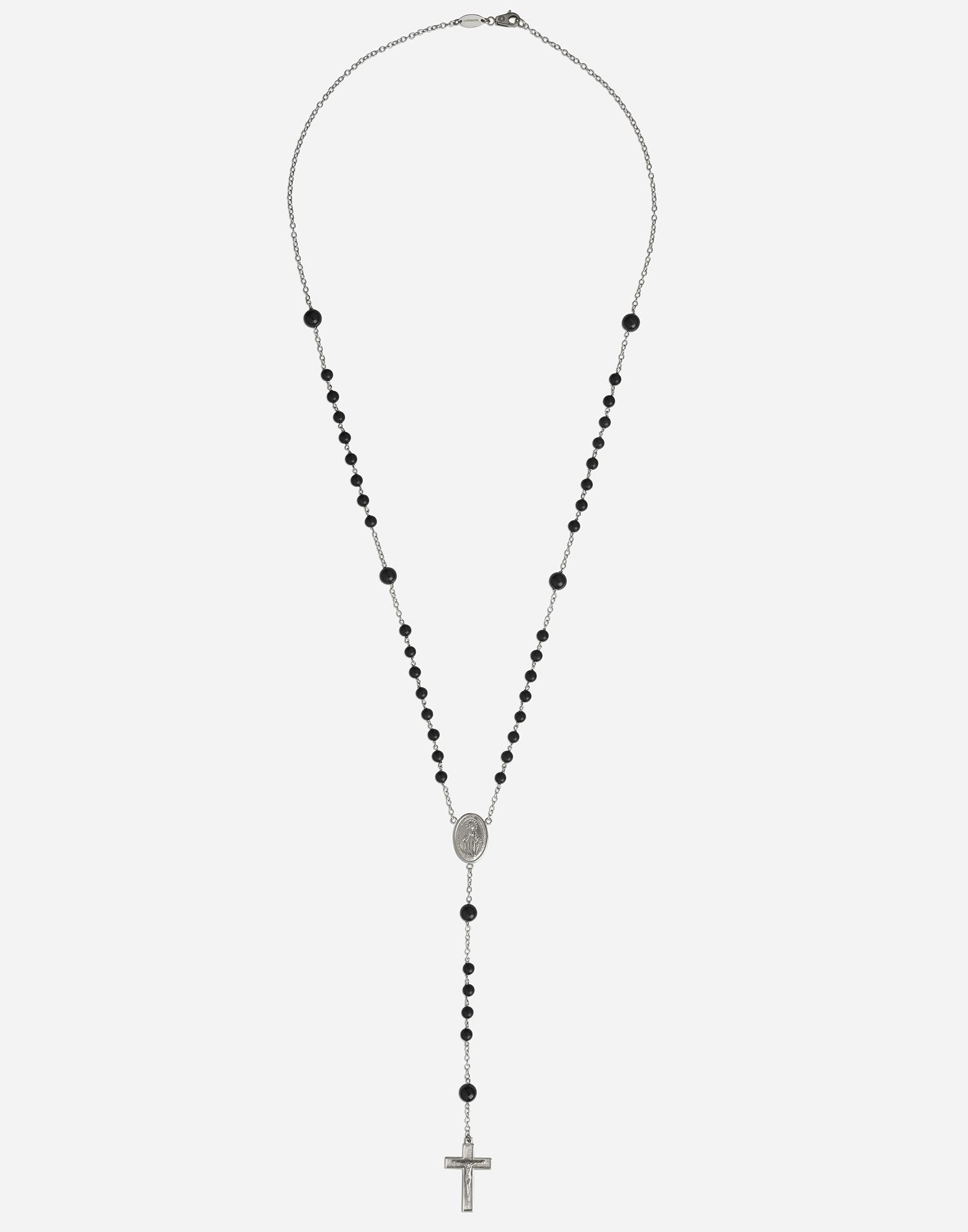Herren Schmuck Halsketten Dolce & Gabbana Halskette mit Logo-Schild in Mettallic für Herren 
