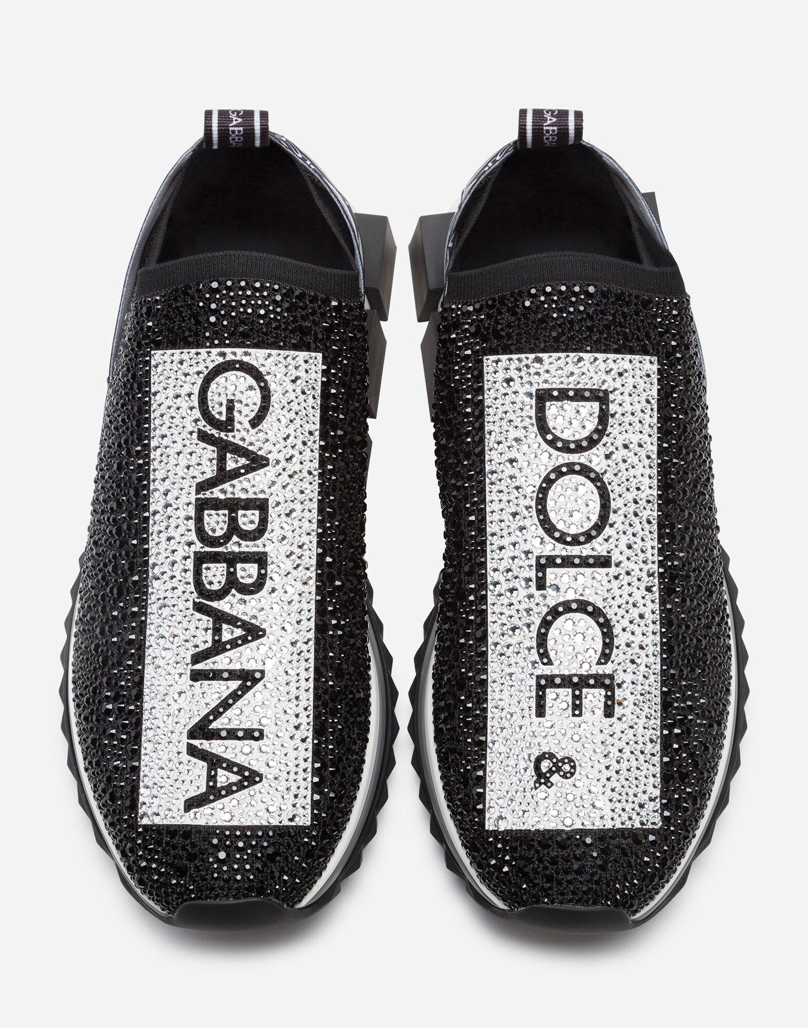 Dolce & Gabbana Leather Sorrento Sneakers With Fusible Crystals in ...