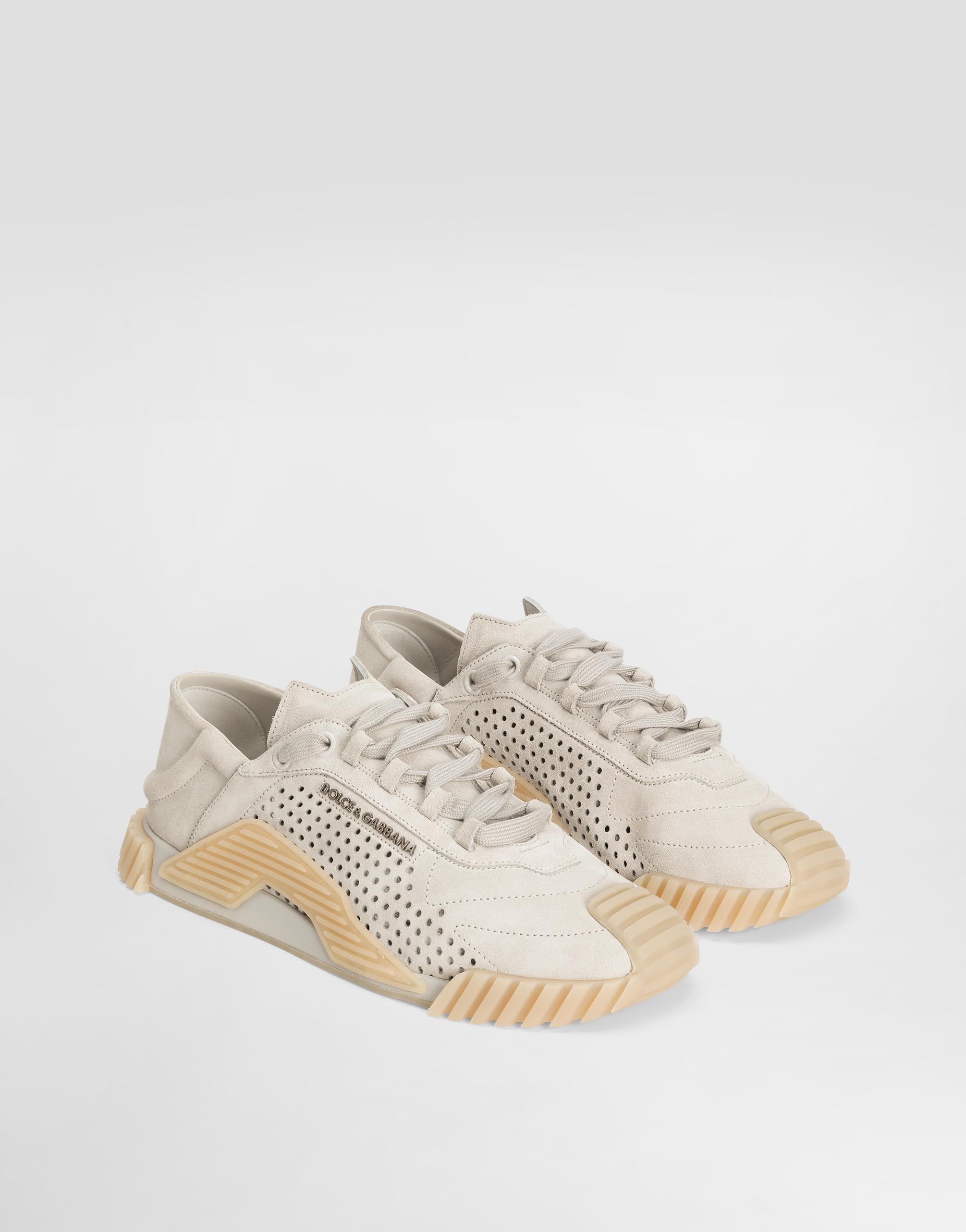 Dolce & Gabbana Mixed-Materials Ns1 Slip-On Sneakers in Dolce & Gabbana Mixed-Materials Ns1 Slip-On Sneakers in