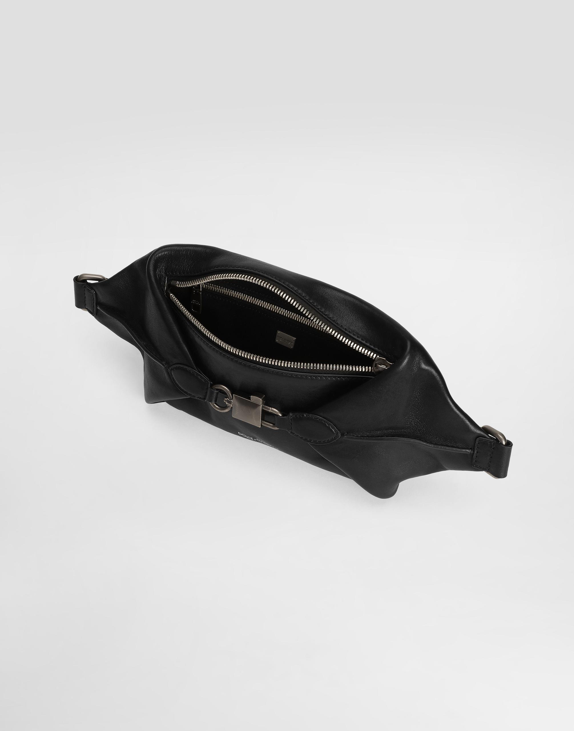 Dolce & Gabbana Lock Belt Bag in Black for Men | Lyst
