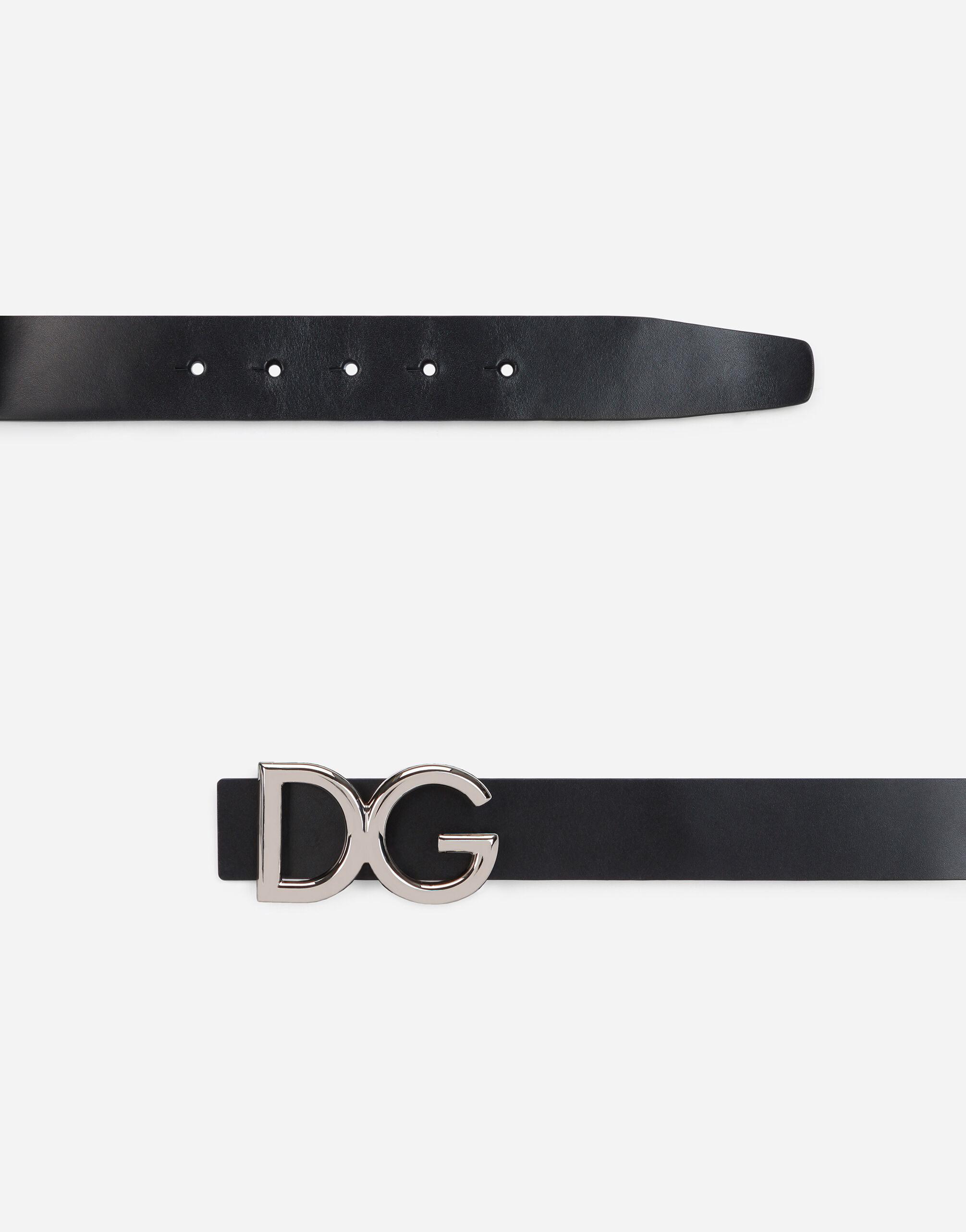 Leather Belt With Dg Logo
