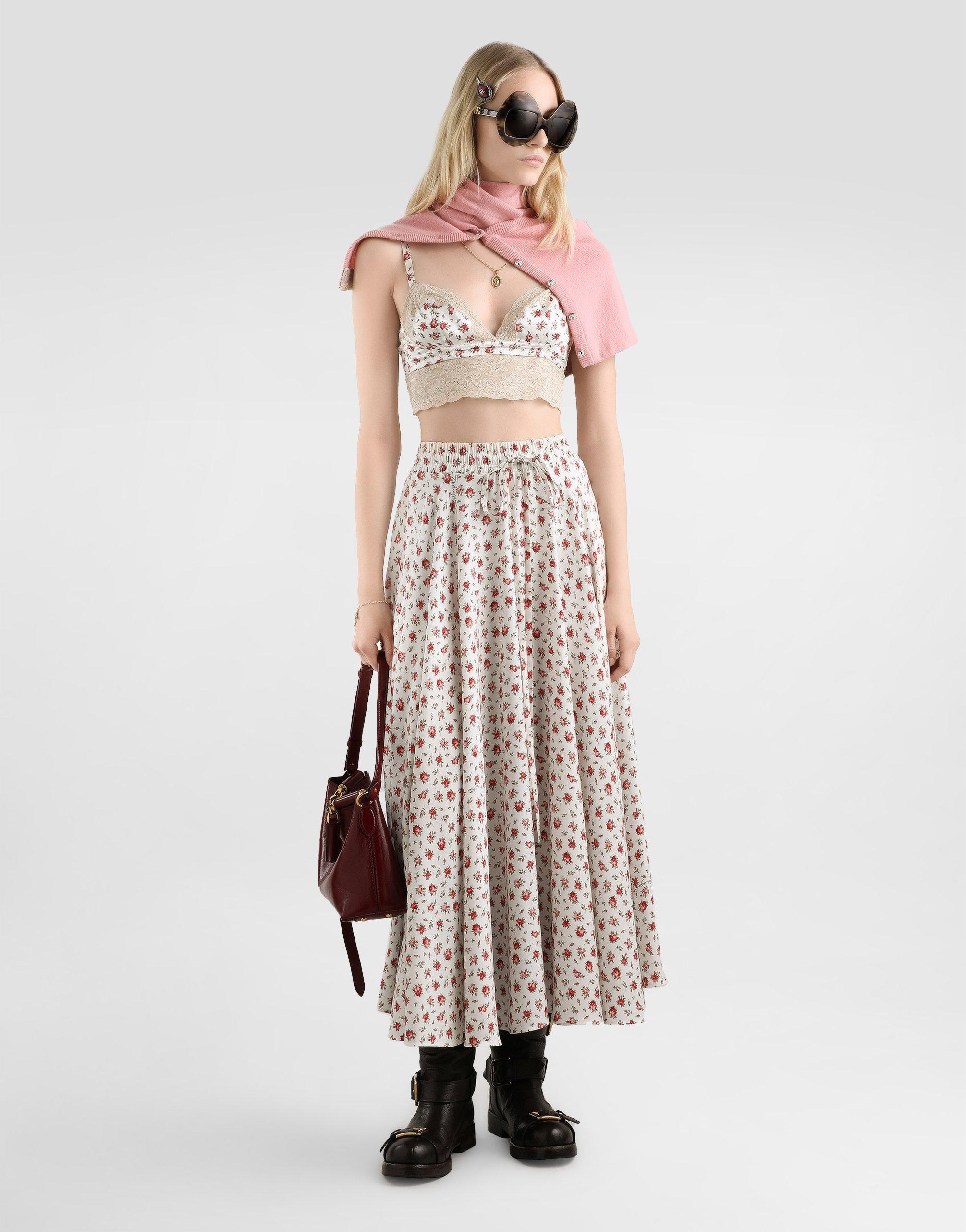 Mini Jupe En Jean Dolce&Gabbana - Teinte Tie And Die Beige - Taille 36/38 - Occasion Très Bon état