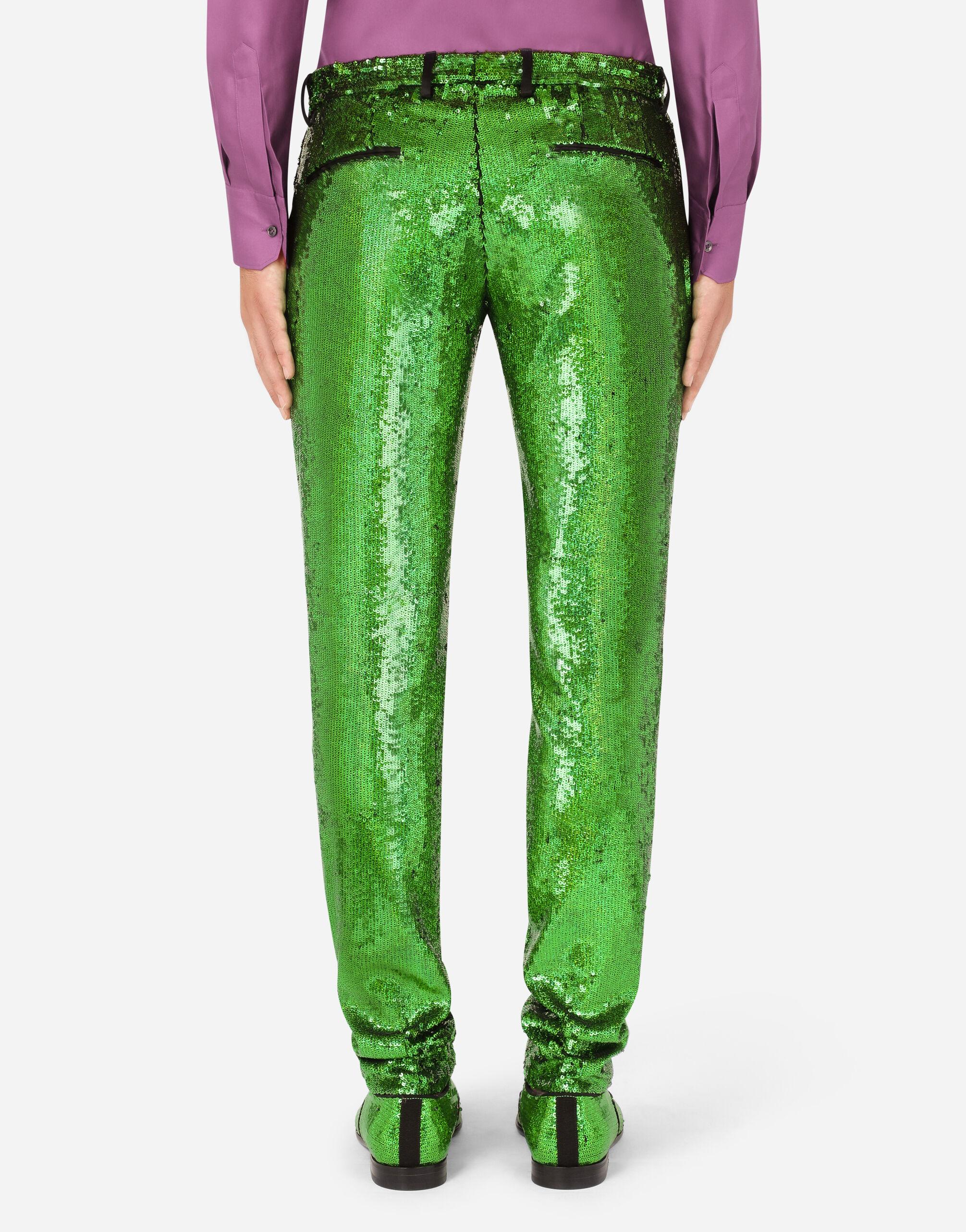 Dolce & Gabbana Green Logo Print Jogger Men Sweatpants Pants