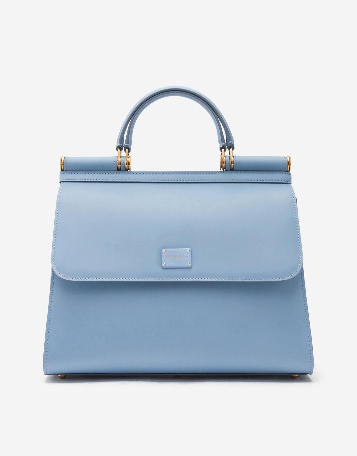 Dolce & Gabbana Large Calfskin Sicily 58 Bag in Blue | Lyst