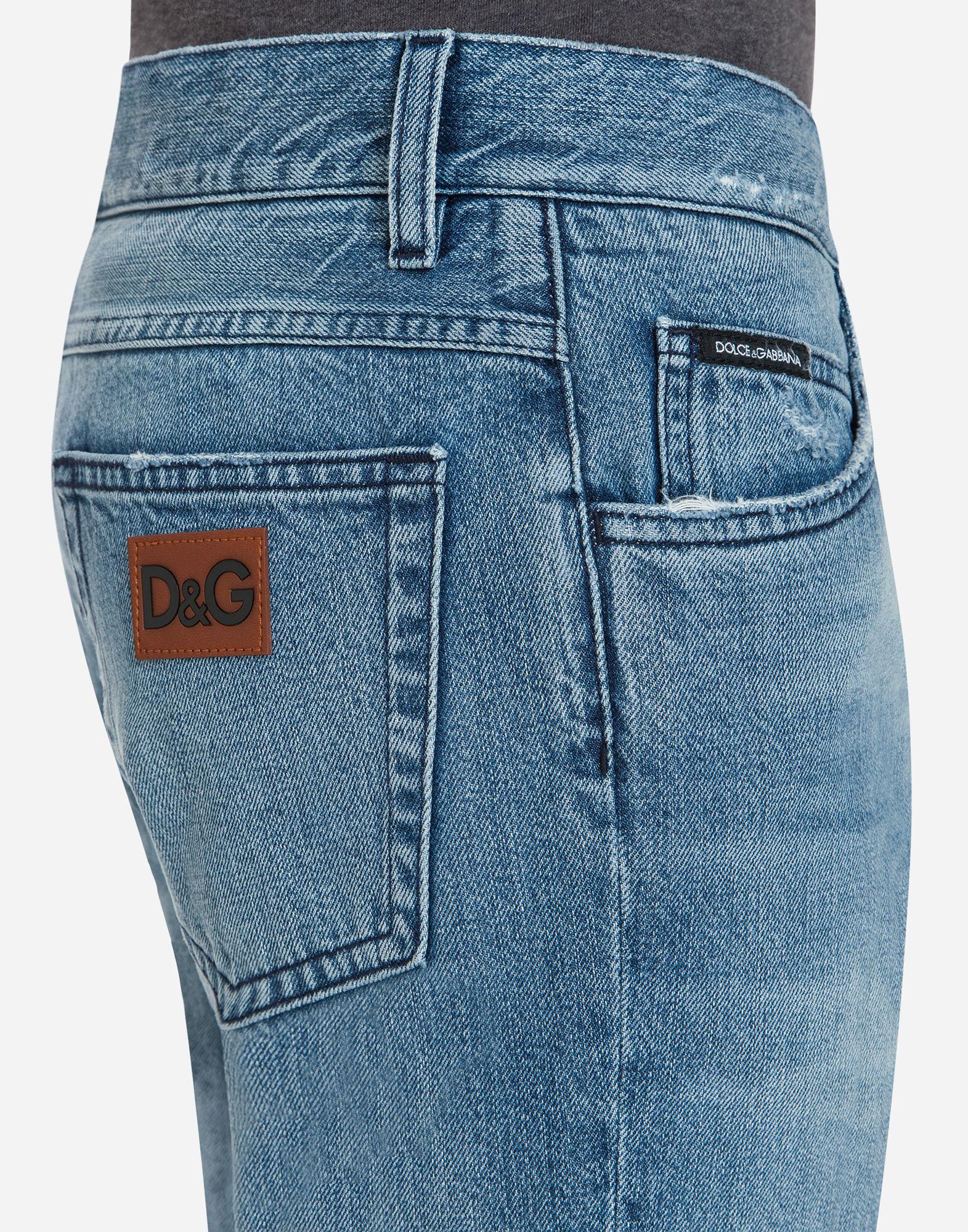 Dolce & Gabbana Denim Classic Patchwork Jeans in Blue for Men - Lyst