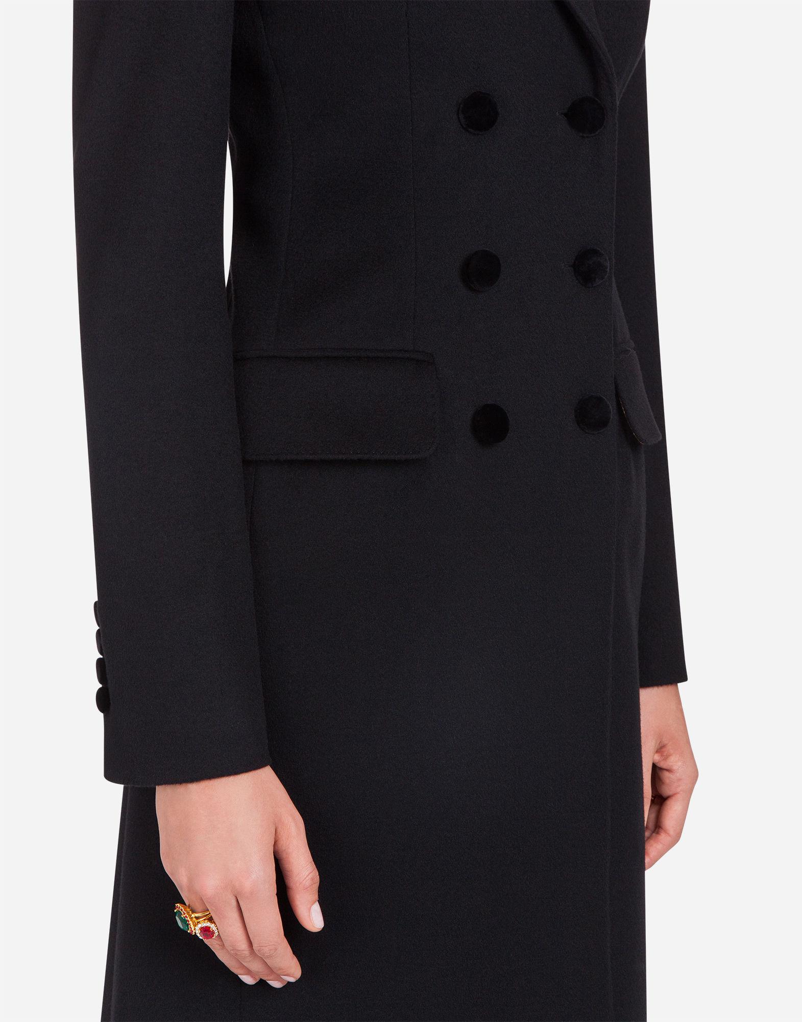 Save 45% Dolce & Gabbana Wool And Cashmere Coat in Black Womens Coats Dolce & Gabbana Coats 