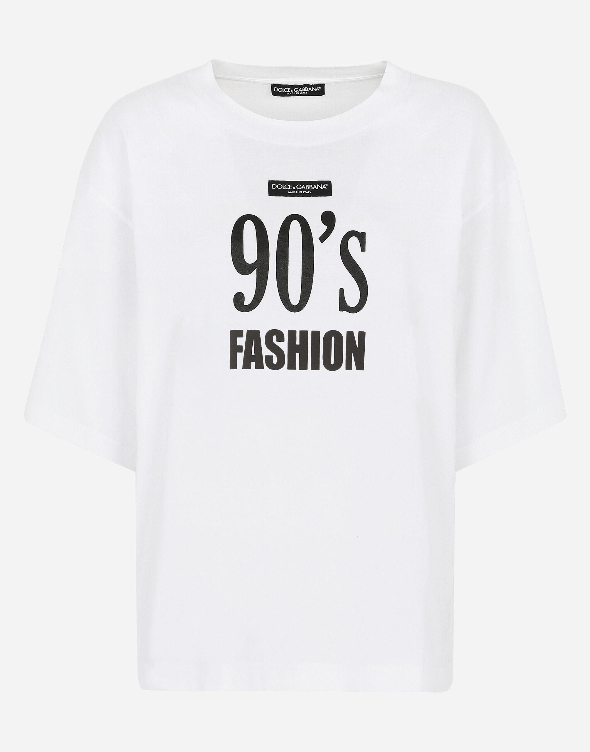 Dolce & Gabbana Jersey T-shirt With 90's Fashion Print in White | Lyst  Australia