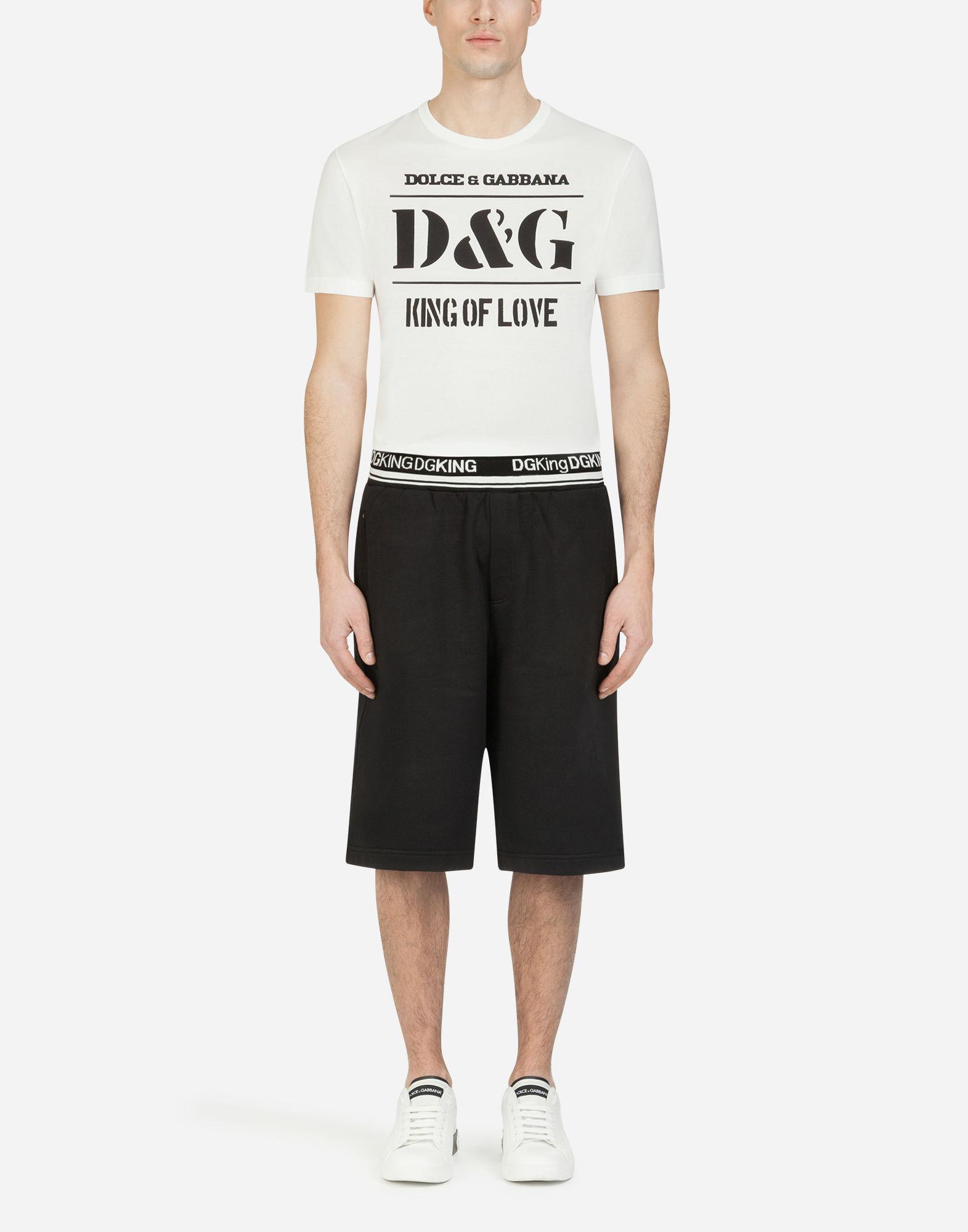 Dolce & Gabbana T-shirt In Cotton With D&g Logo in White for Men - Lyst