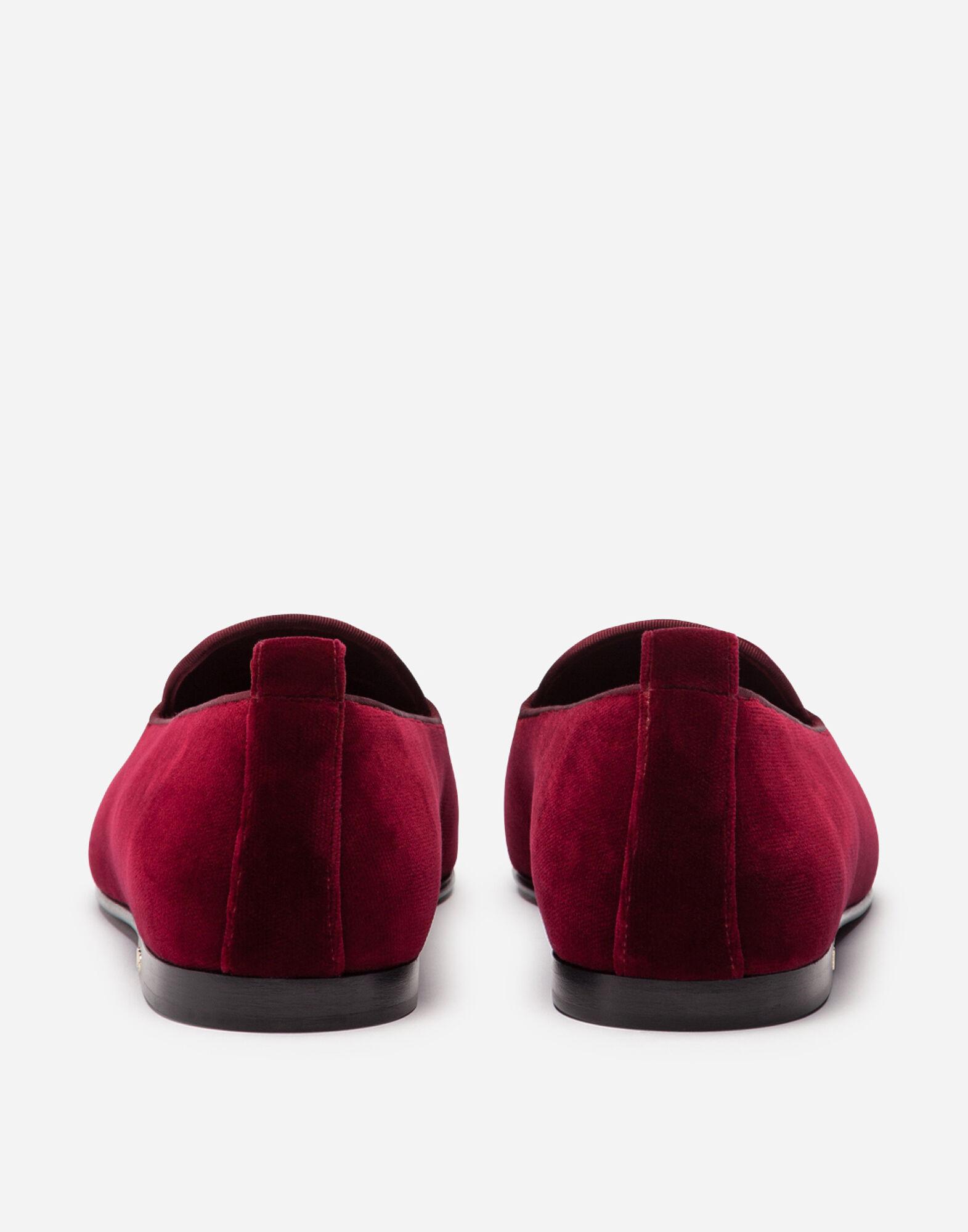 Velvet Slippers With Coat Of Arms Embroidery