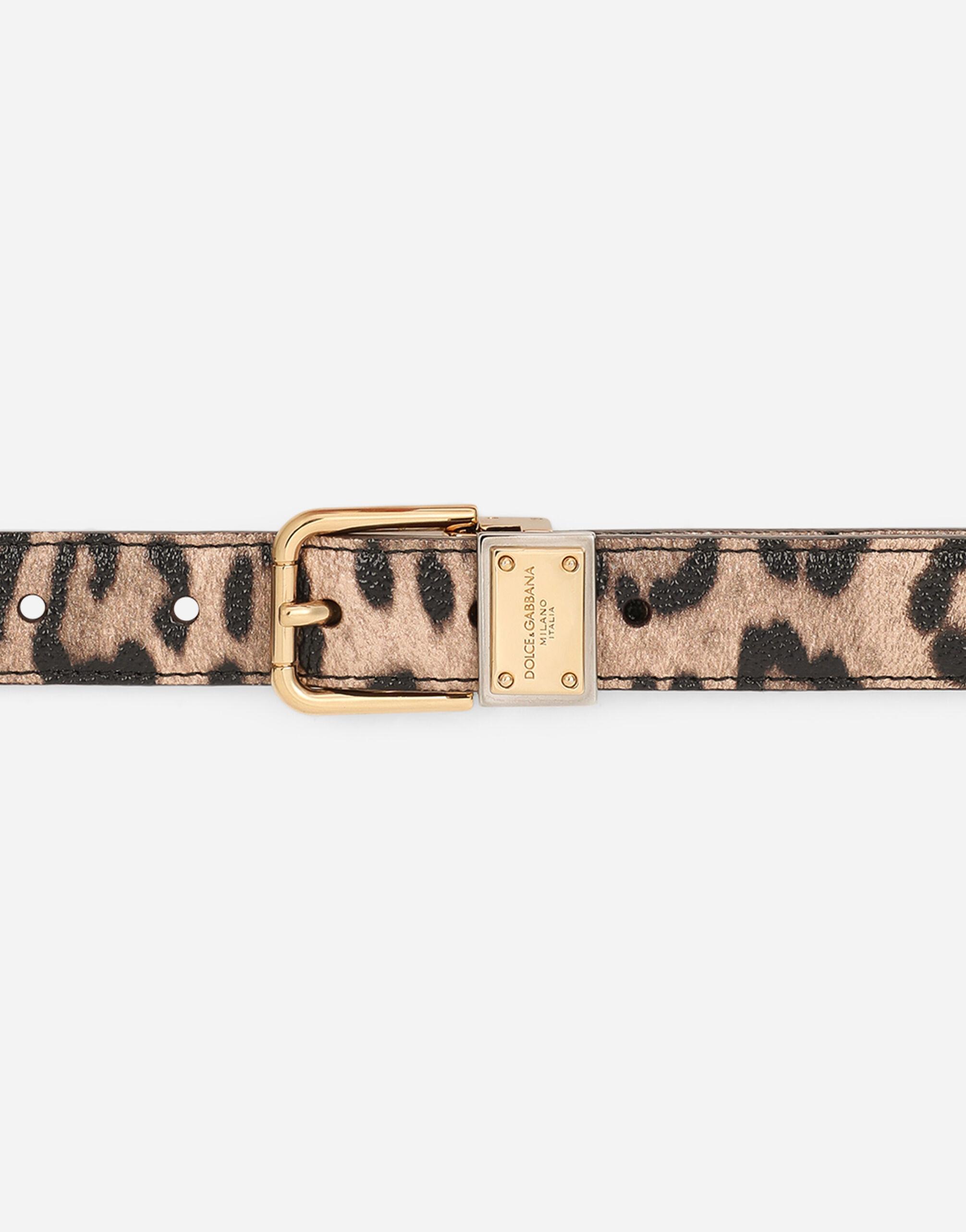 \u0026 Gabbana Leopard-print Crespo Belt 