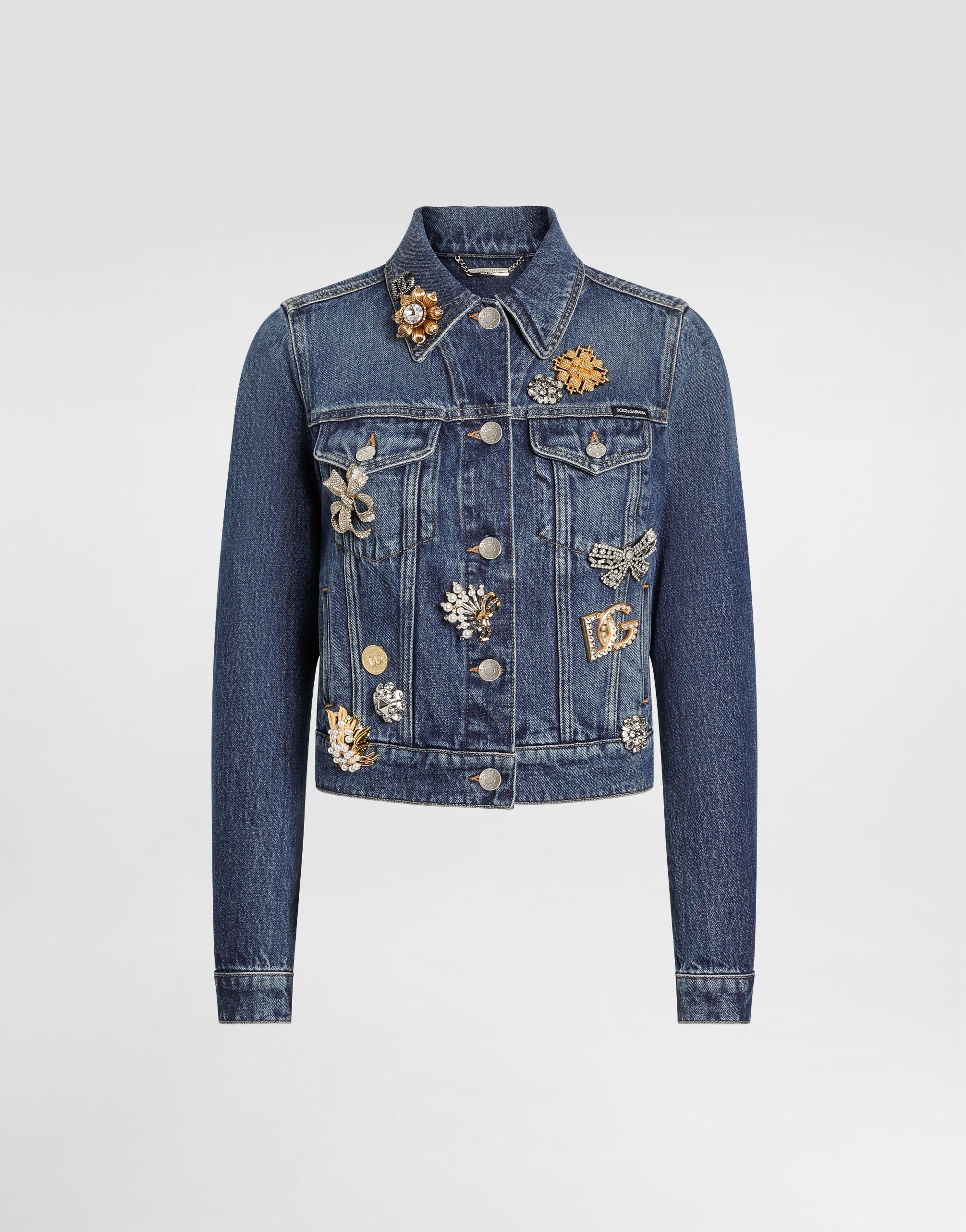 【関税＆送料込み】Dolce & Gabbana Denim Long Jacket Dolce & Gabbana Longline Denim Blazer | Blue | FARFETCH