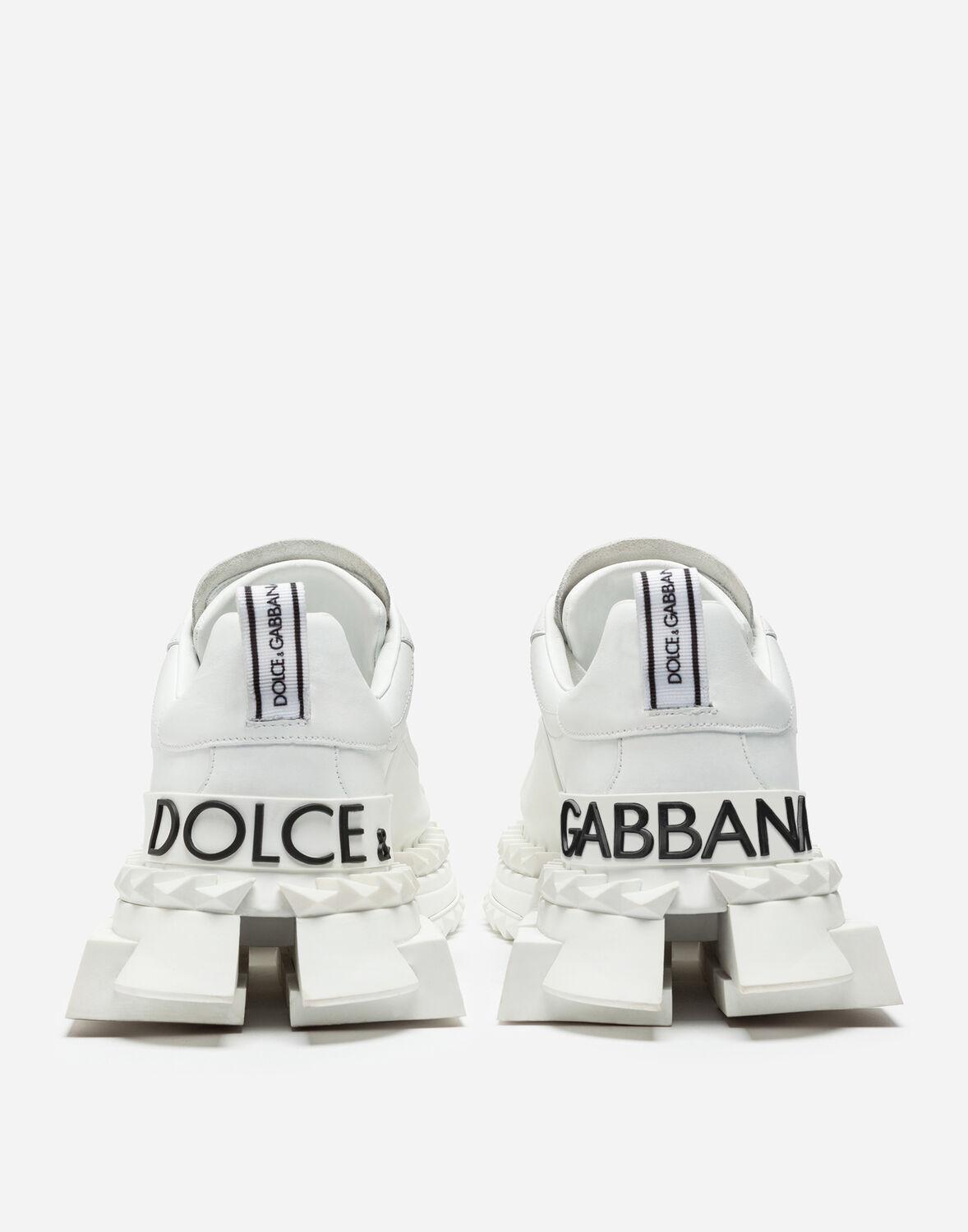 Super Queen Sneakers In CalfskinDolce & Gabbana in Pelle di colore Bianco |  Lyst