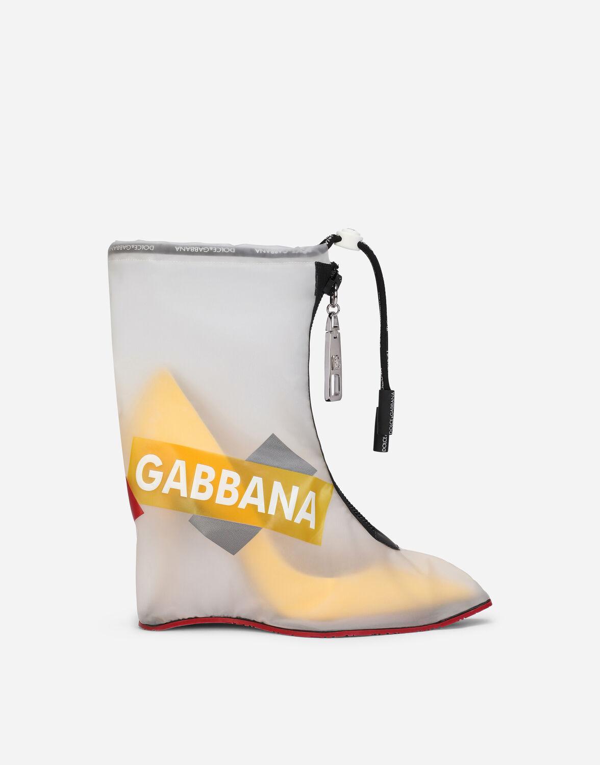Dolce & Gabbana Synthetic Nylon And Rubberized Calfskin Galoshes 