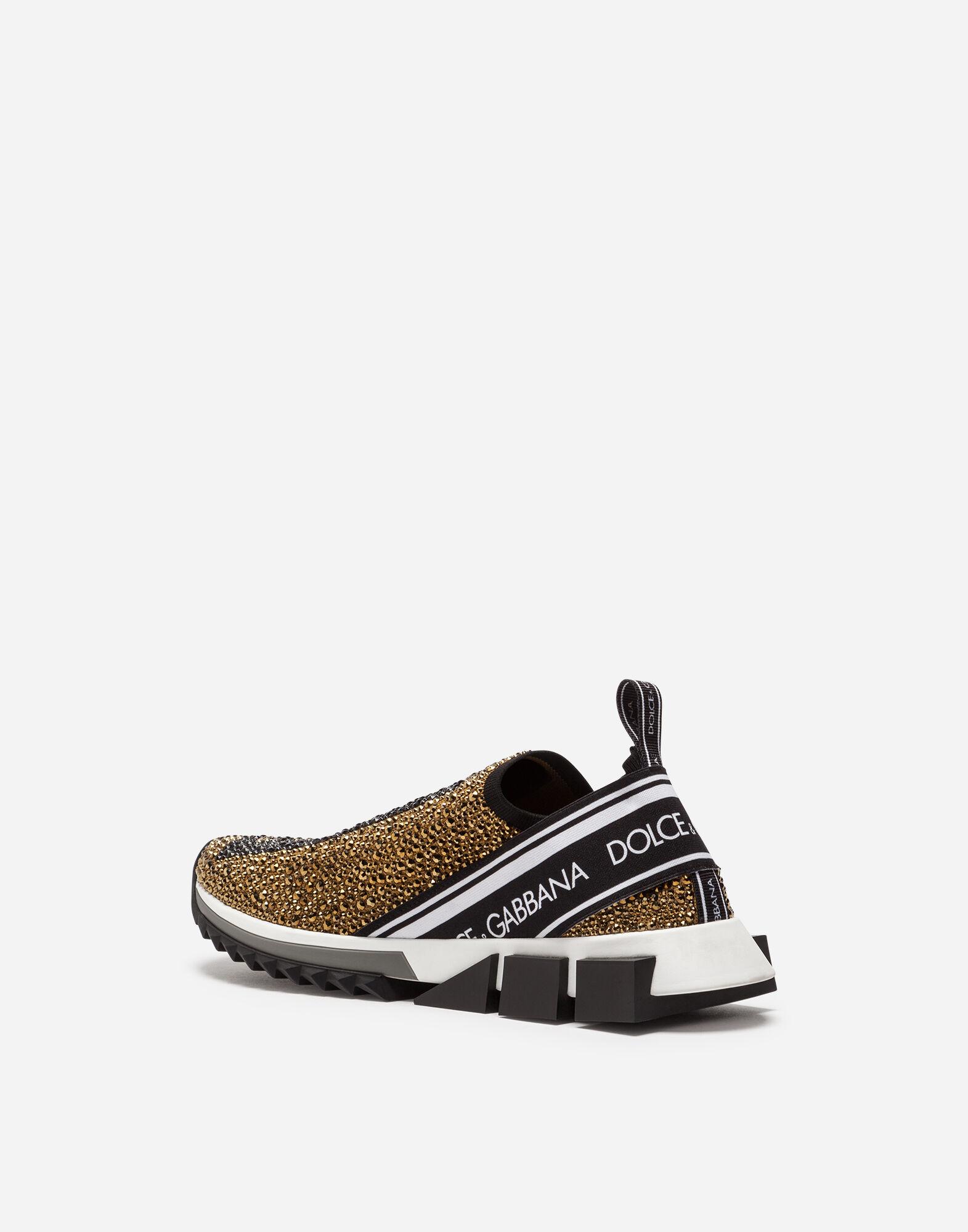 dolce and gabbana sorrento sneakers with rhinestones