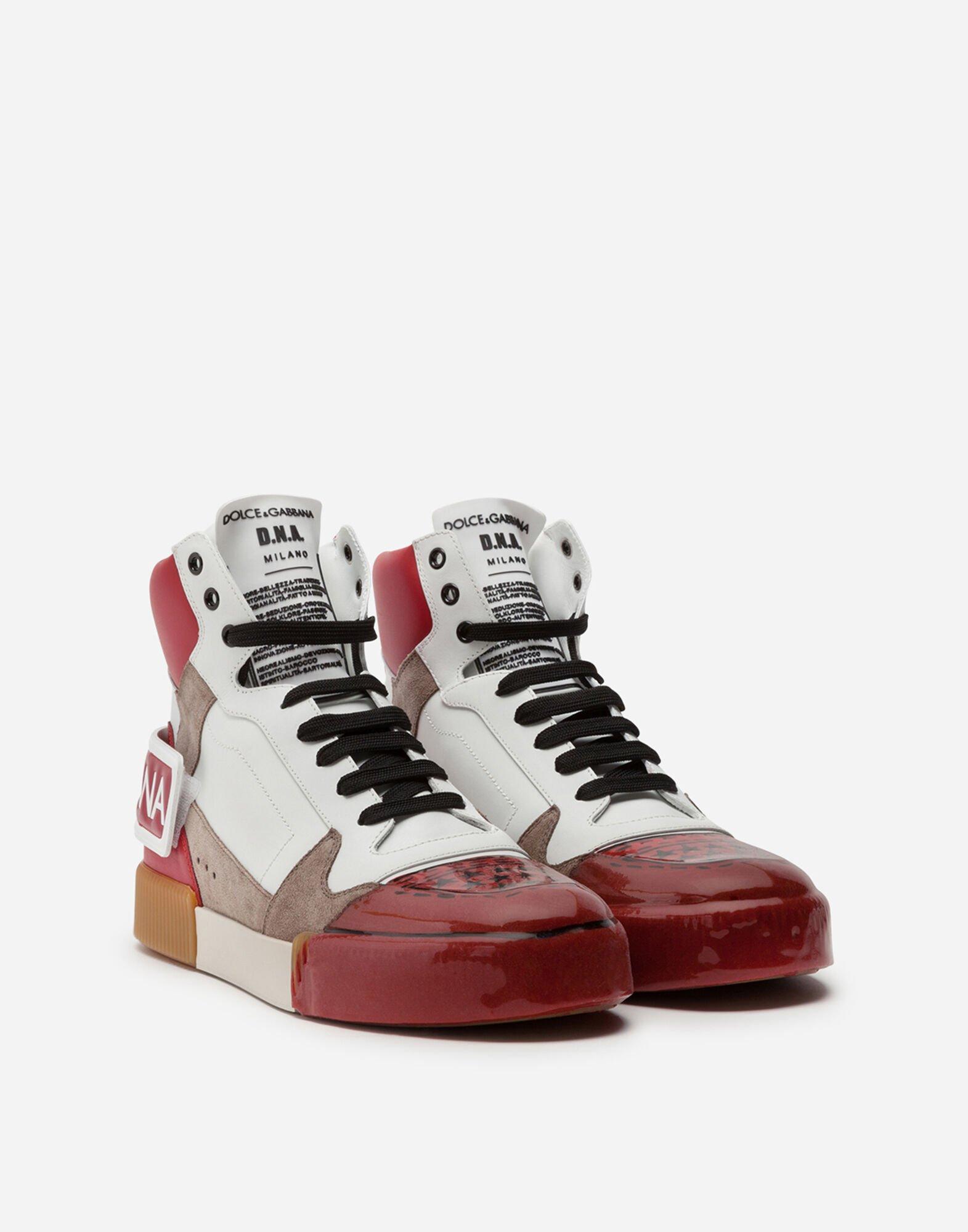 Dolce & Gabbana Miami High-top Sneakers In A Mix Of Materials in White ...