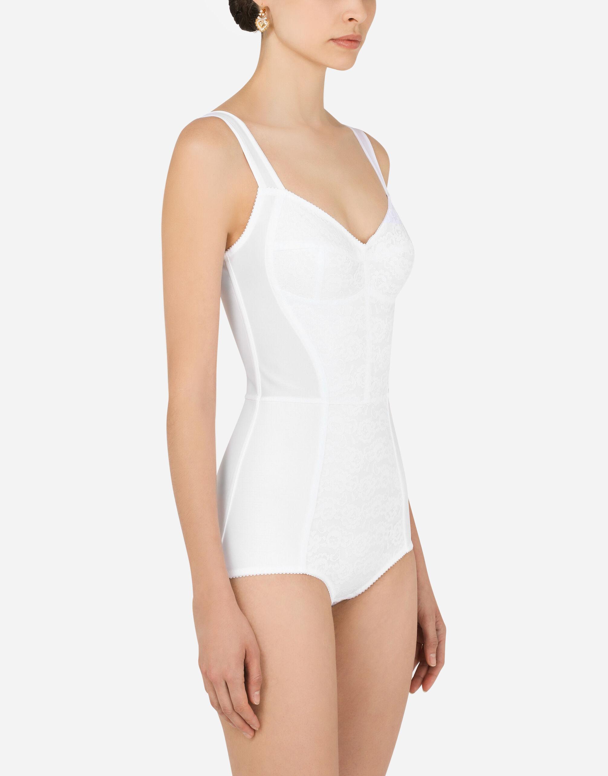 Dolce & Gabbana Corset Bodysuit in White | Lyst