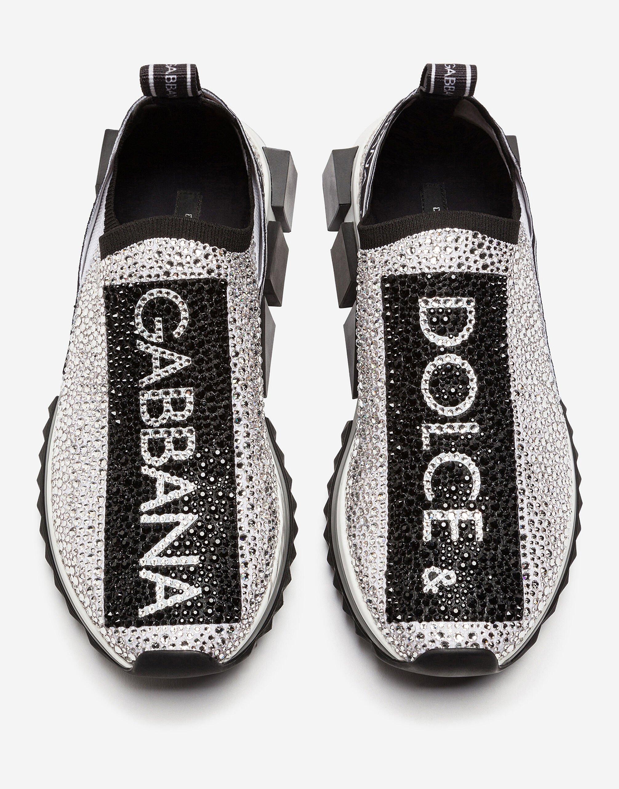 Dolce & Gabbana Sorrento Sneakers With Fusible Crystals in White | Lyst