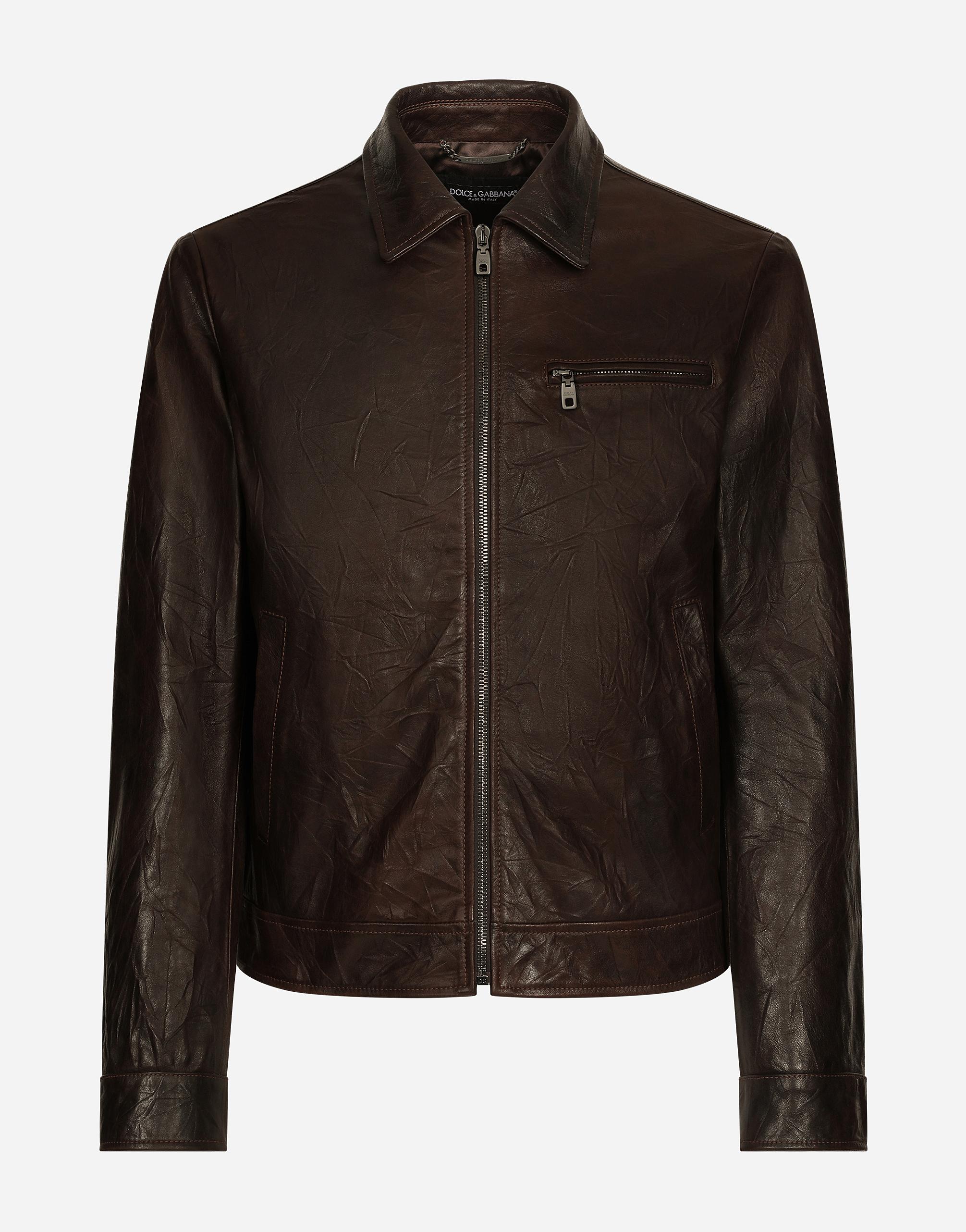 Dolce & Gabbana Leather Jacket in Black for Men | Lyst Dolce & Gabbana Leather Jacket in Black for Men | Lyst