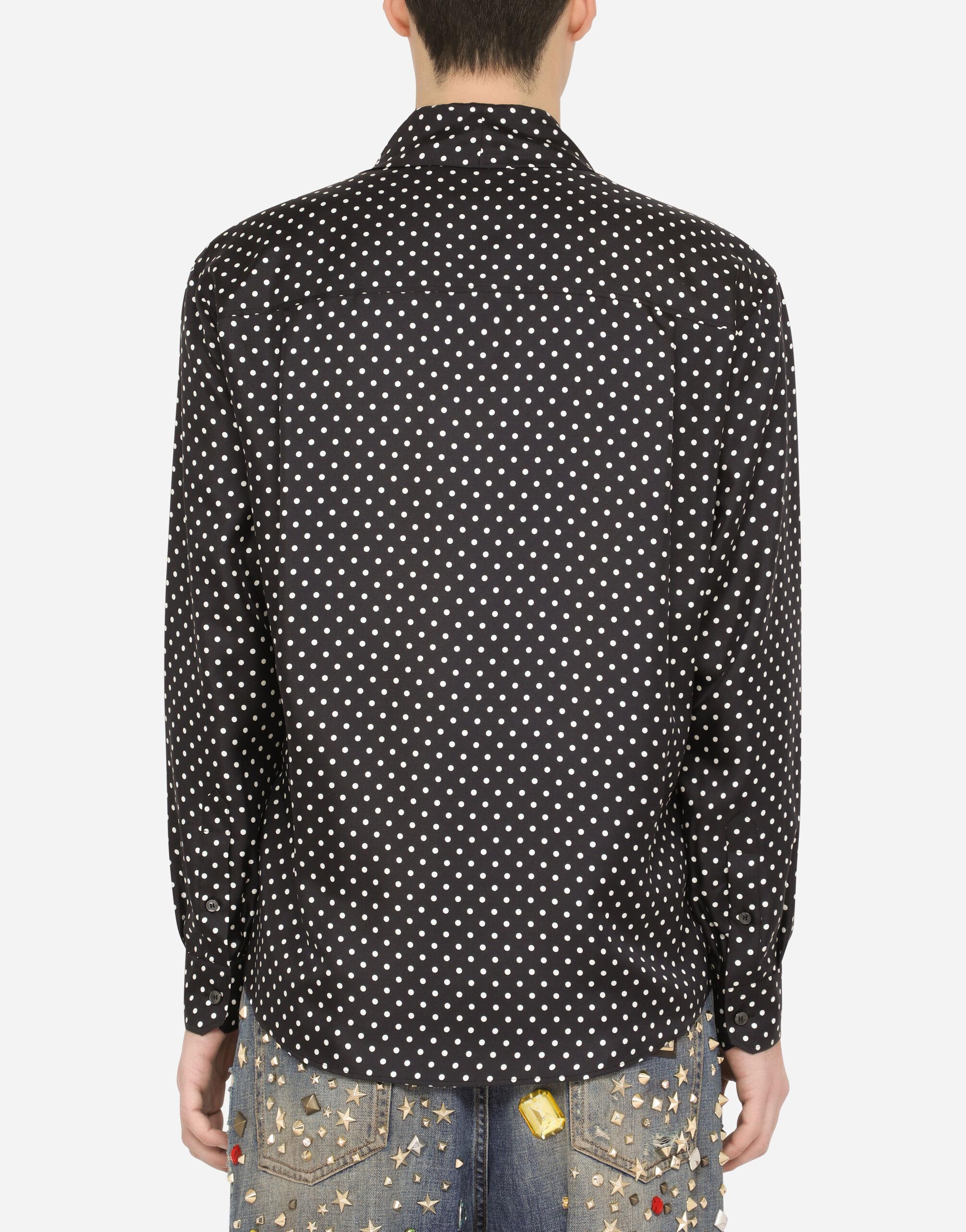 Dolce & Gabbana Polka-Dot T-Shirt in Gray for Men