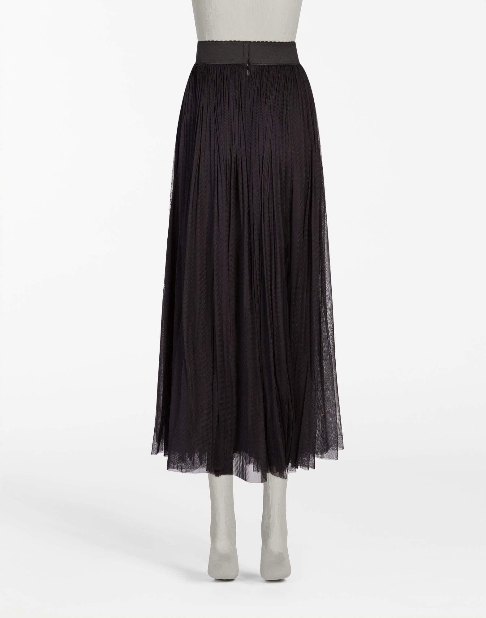 dolce and gabbana black tulle dress