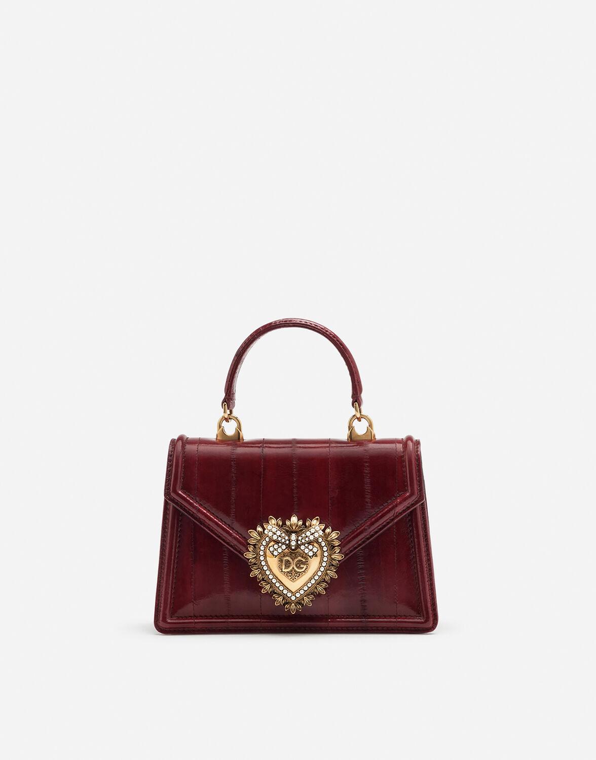 Dolce & Gabbana Micro bag Devotion aus glattem kalbsleder Damen Accessoires Portemonnaies und Kartenetuis 