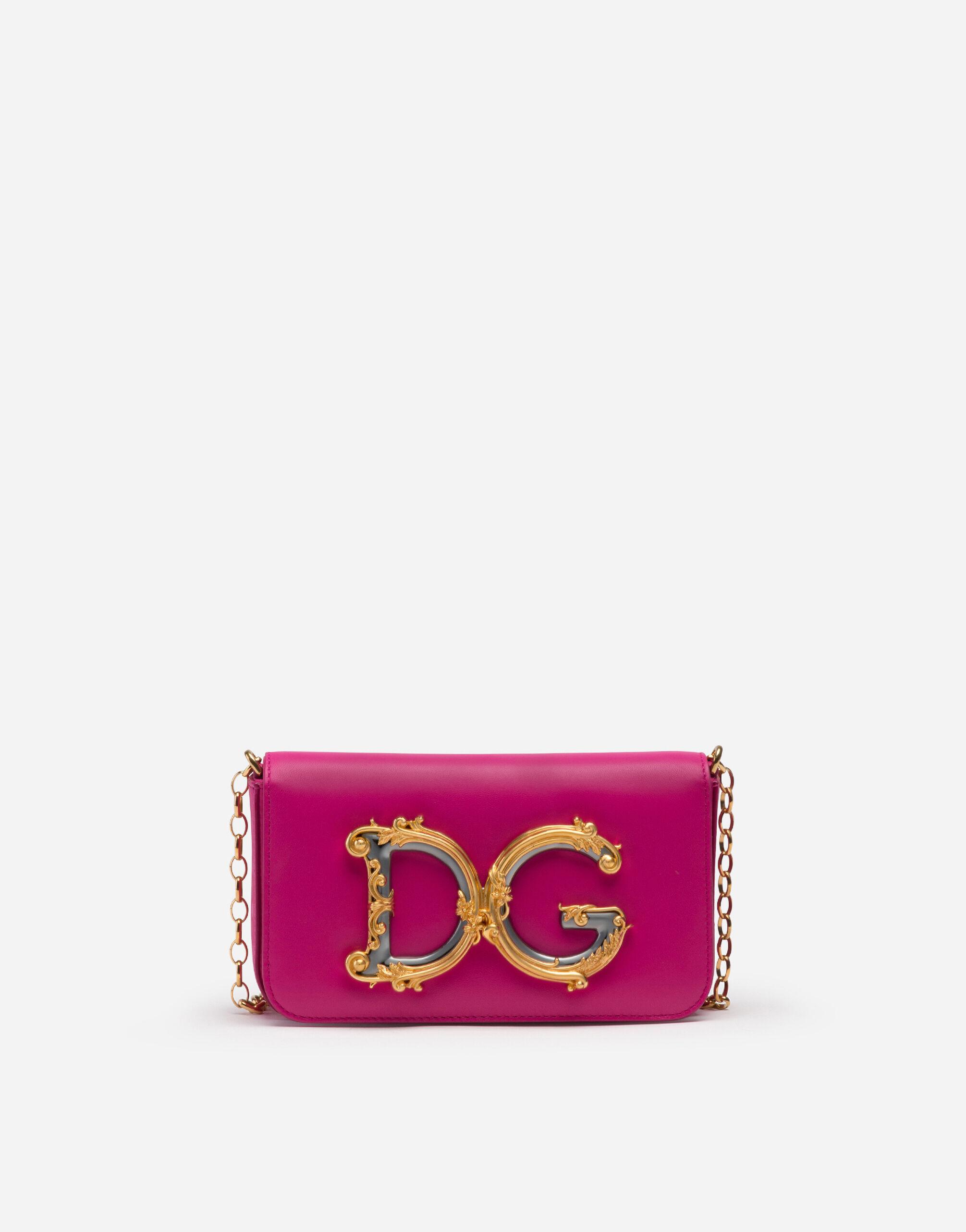 Dolce & Gabbana Dg Girls Clutch In Calfskin in Pink | Lyst