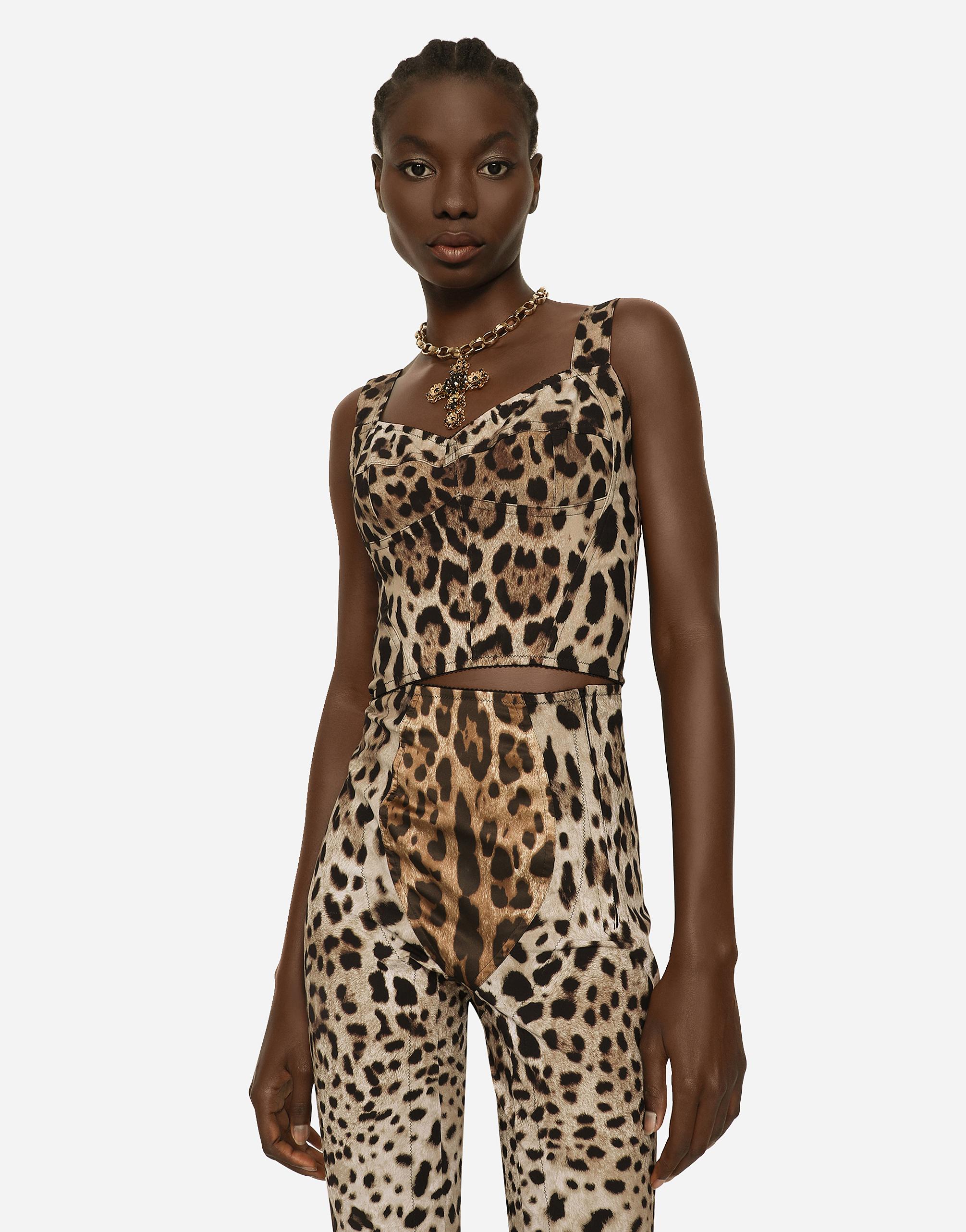 Dolce & Gabbana KIM DOLCE&GABBANA leopard-print floor-length Coat