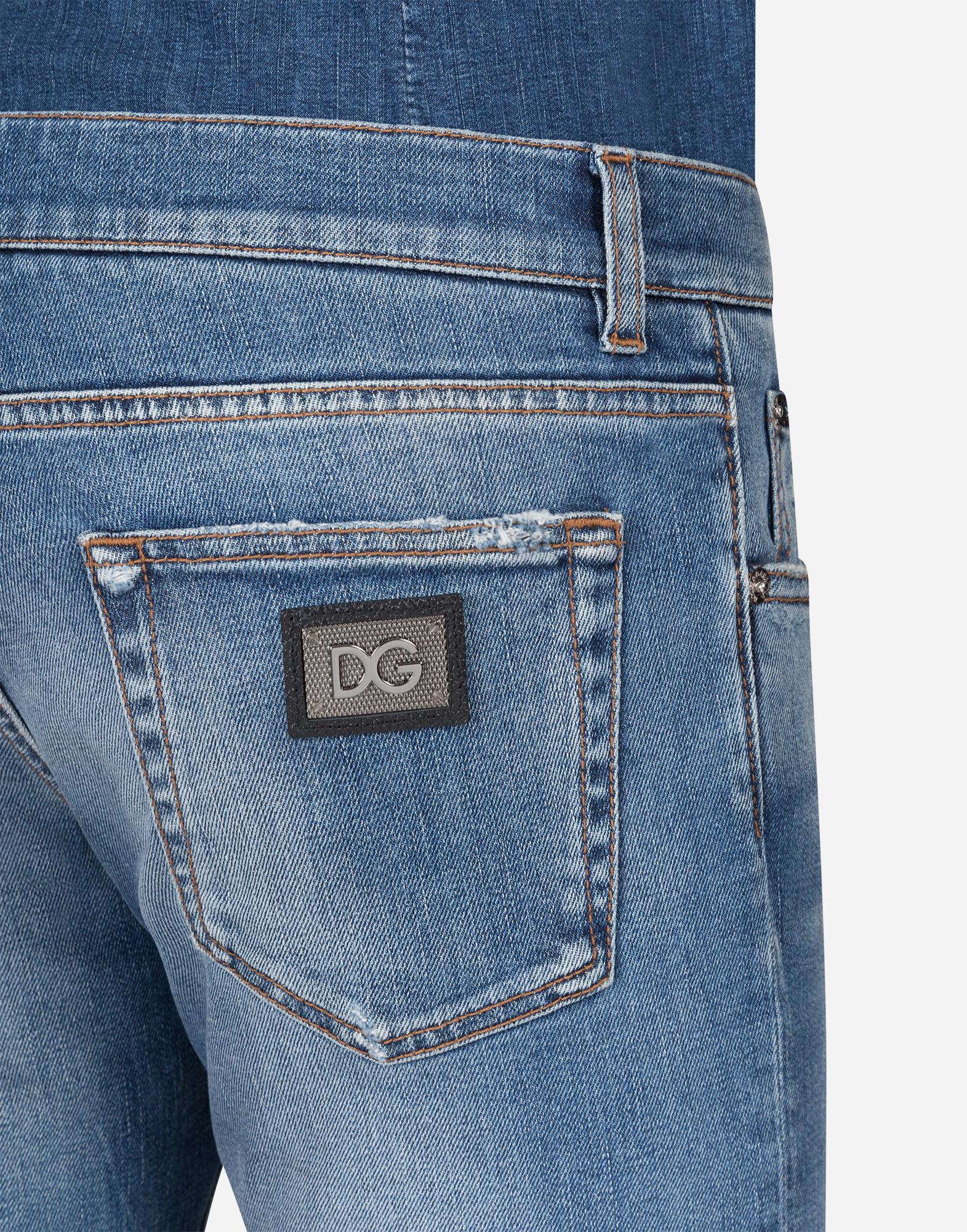 Dolce & Gabbana Denim Stretch Jeans Skinny Fit in Blue for Men - Lyst
