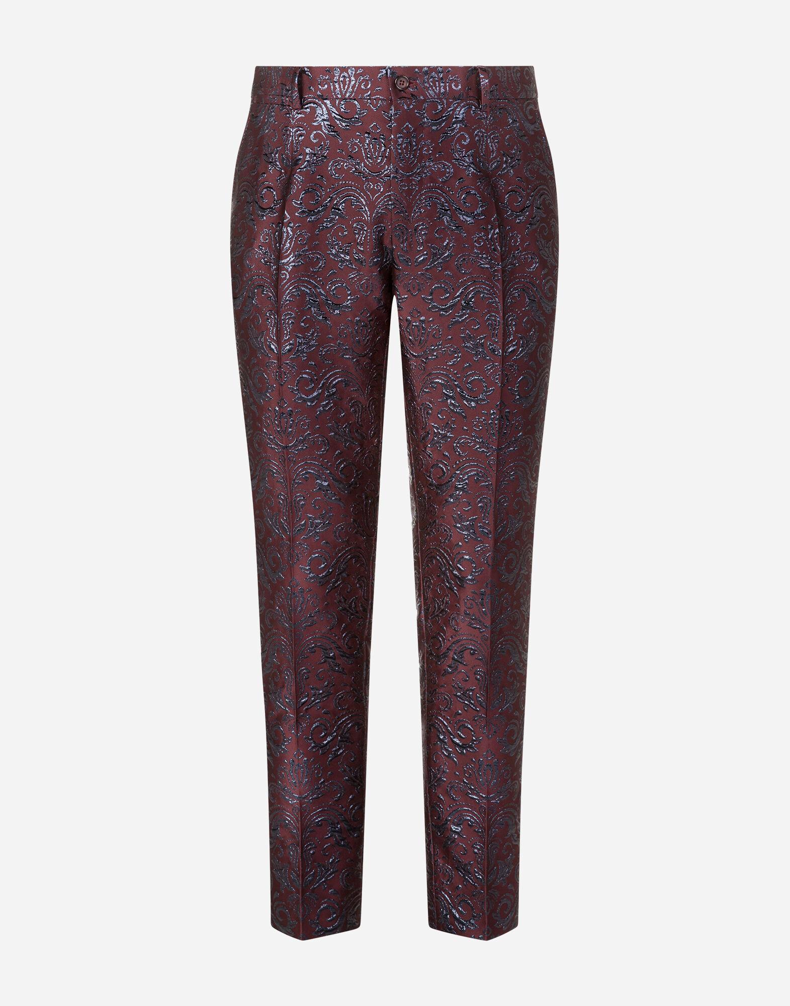 Dolce & Gabbana Synthetic Jacquard Pants in Purple for Men Lyst