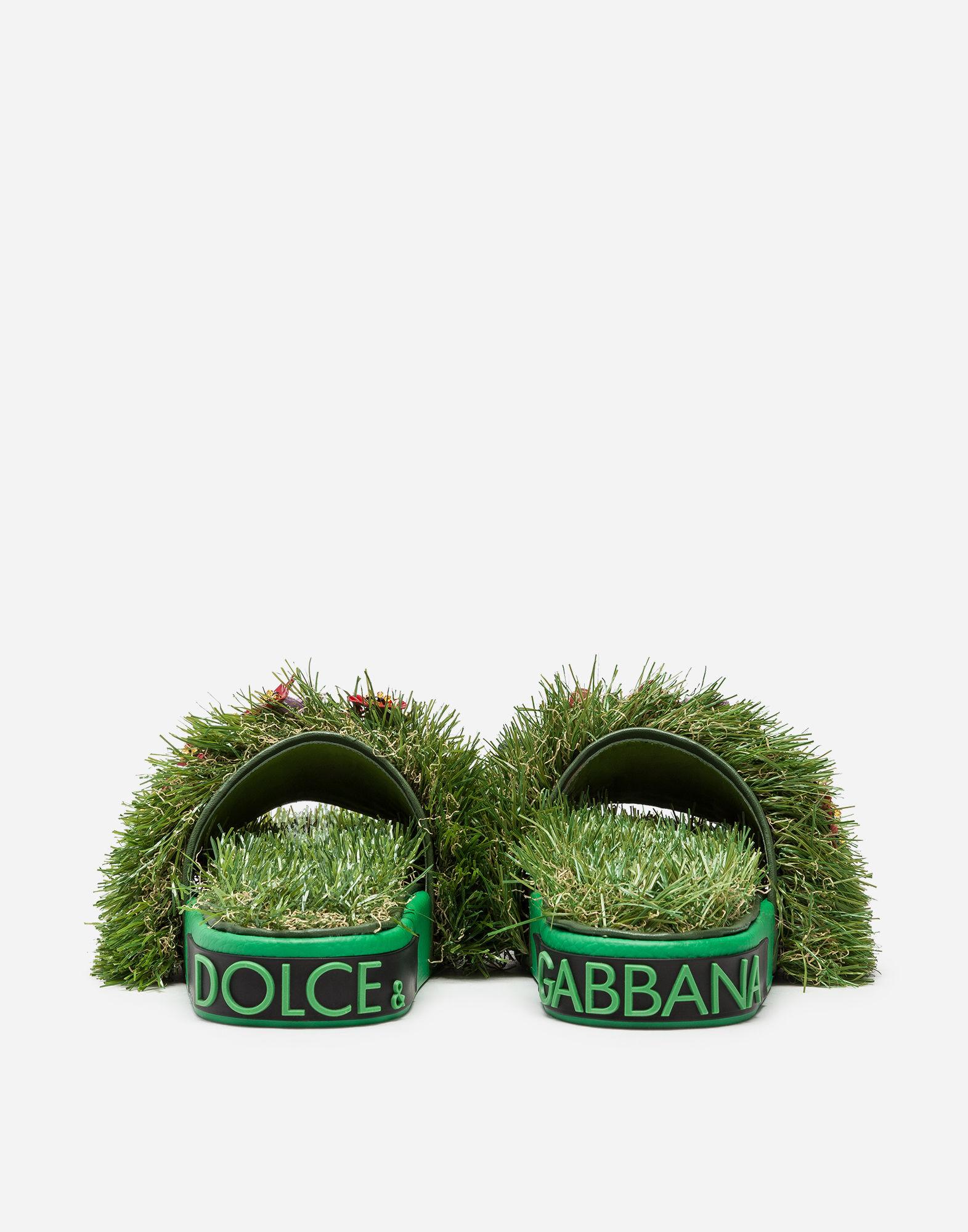 dolce and gabbana grass slides