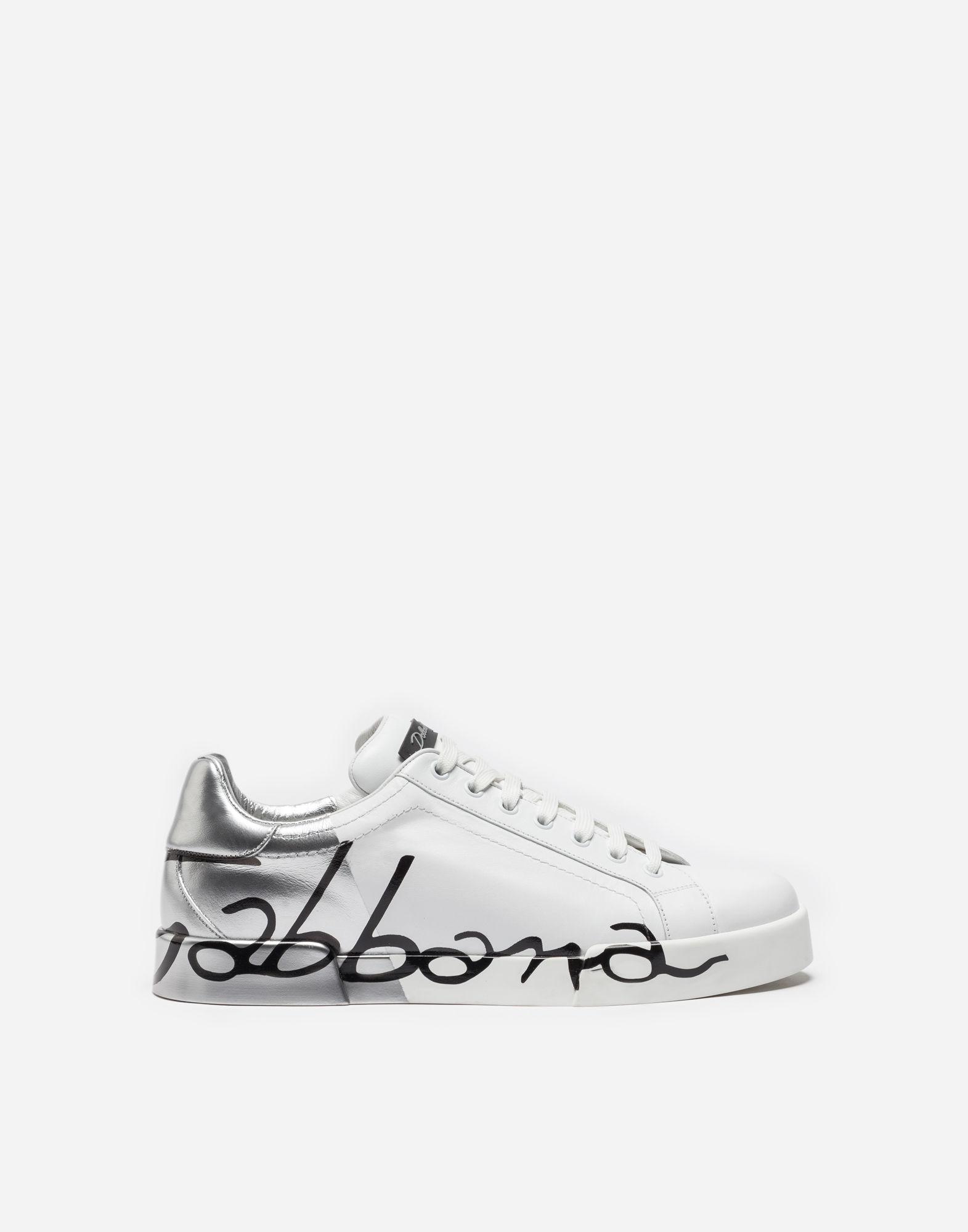 dolce gabbana silver sneakers