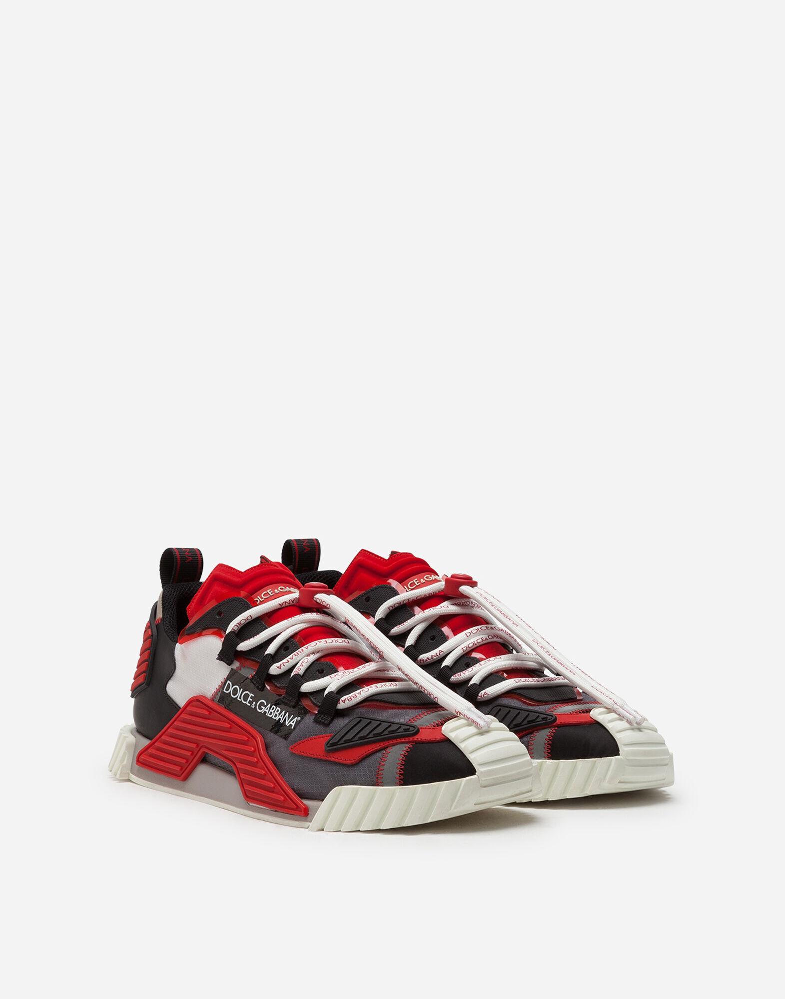 Dolce & Gabbana Suede Ns1 Sneakers In Mixed Materials in Red for Men - Lyst