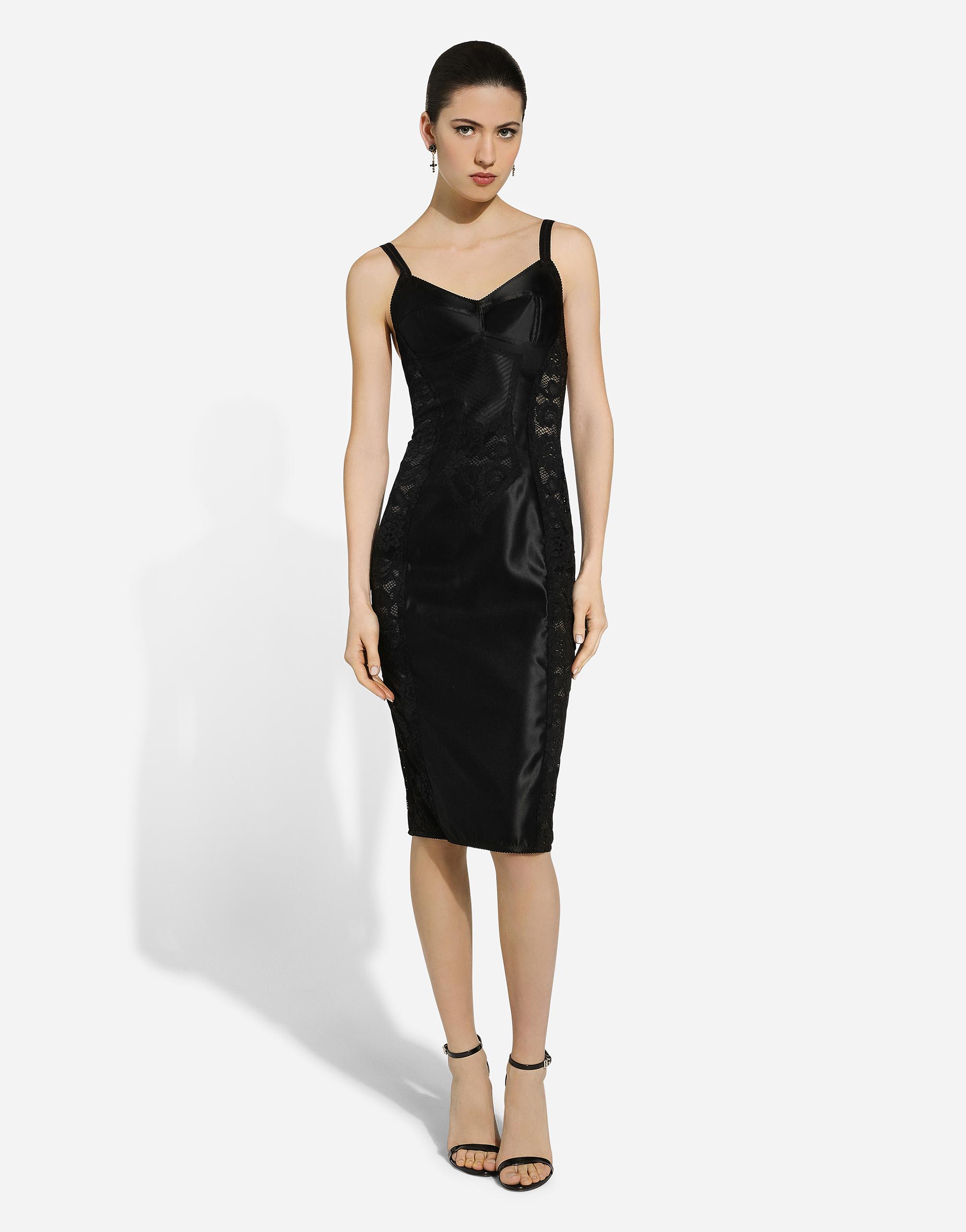 特別価格【Dolce & Gabbana】 ワンピース カクテルドレス Dolce & Gabbana ドルチェ＆ガッバーナ ローズ柄 Poplin Dress