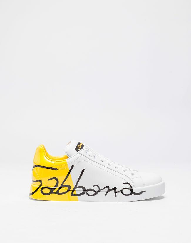\u0026 Gabbana Leather Portofino Sneakers 
