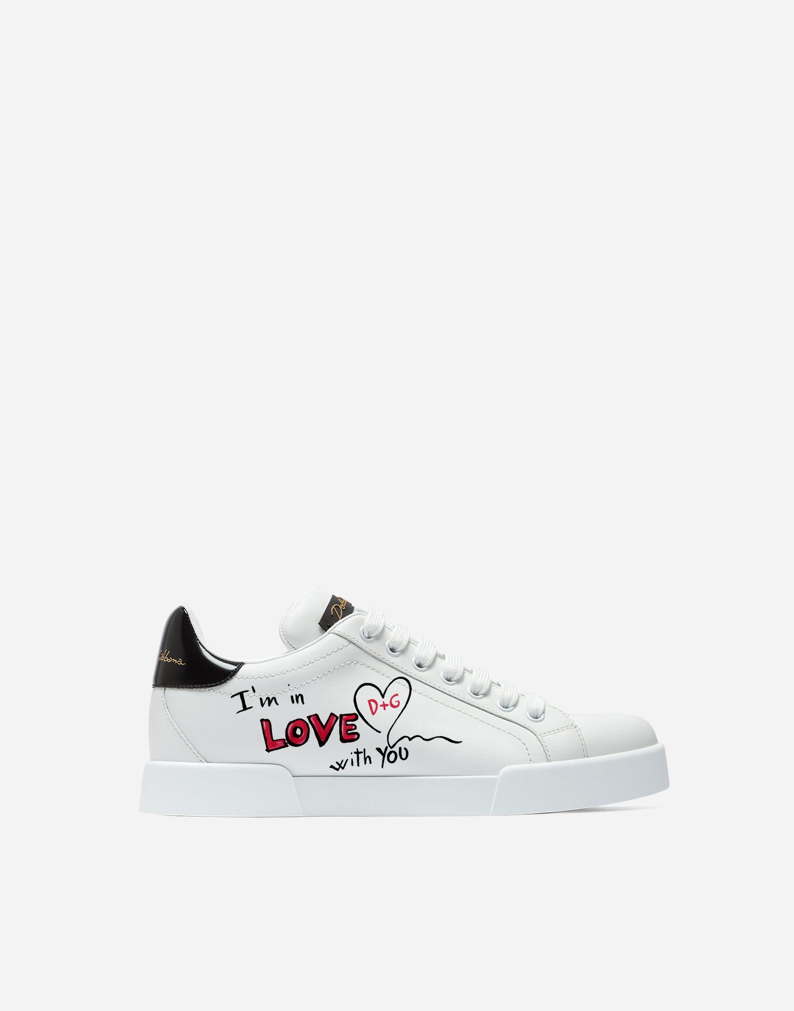 Helt tør farmaceut Investere Dolce & Gabbana "i'm In Love" St. Valentine Sneakers in White | Lyst